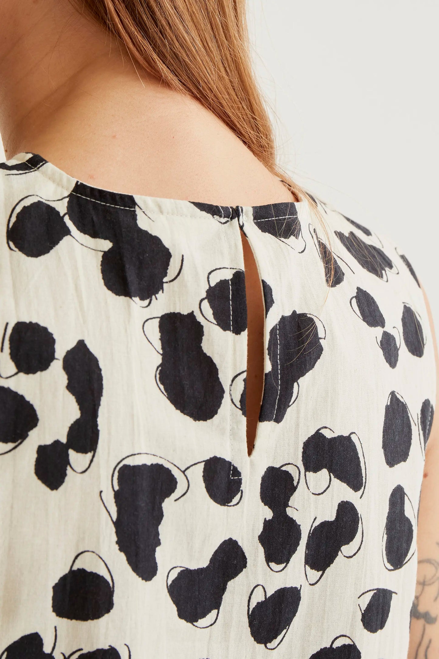 Top con stampa dalmata