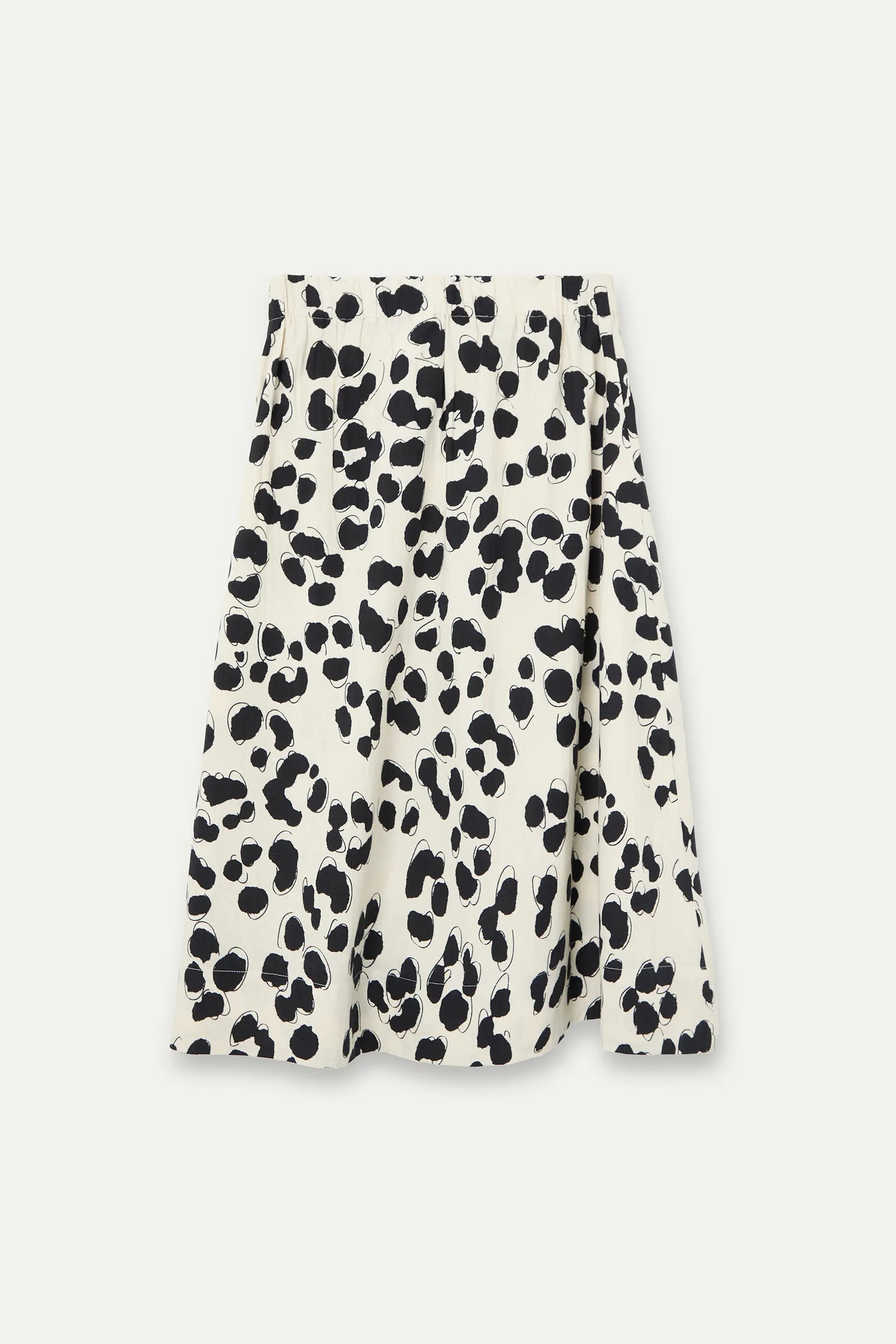Dalmatian print midi skirt