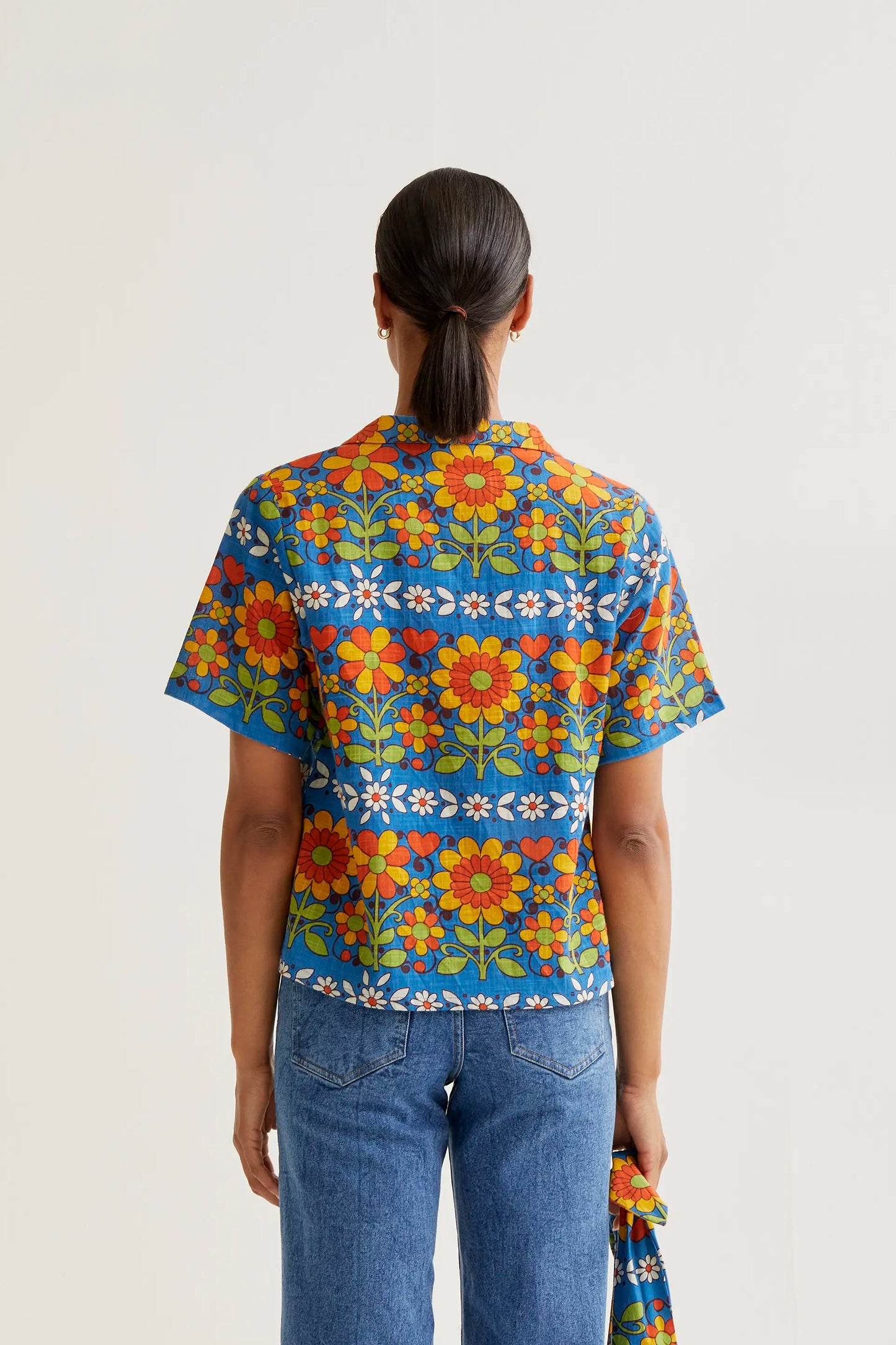 Camisa con estampado Garden