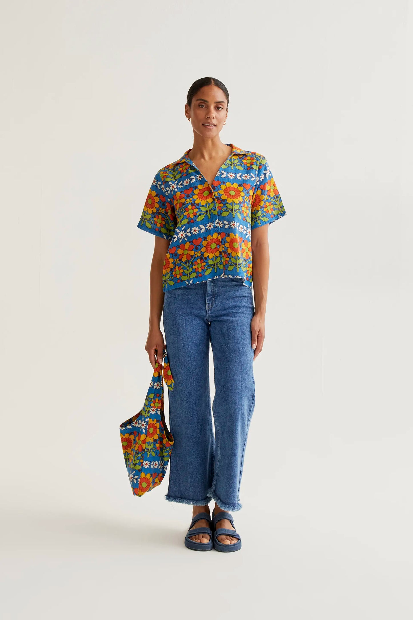 Camisa con estampado Garden