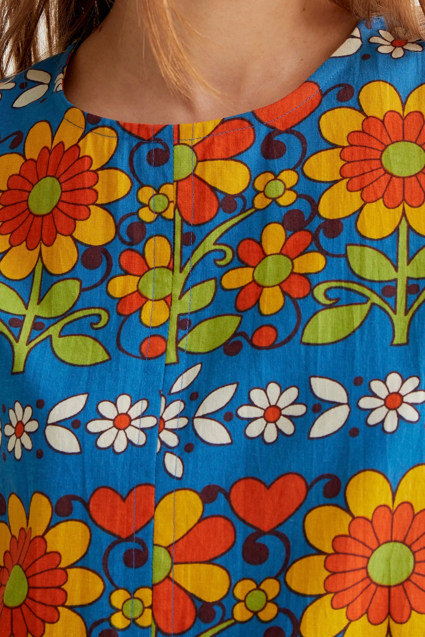Vestido corto con estampado Garden