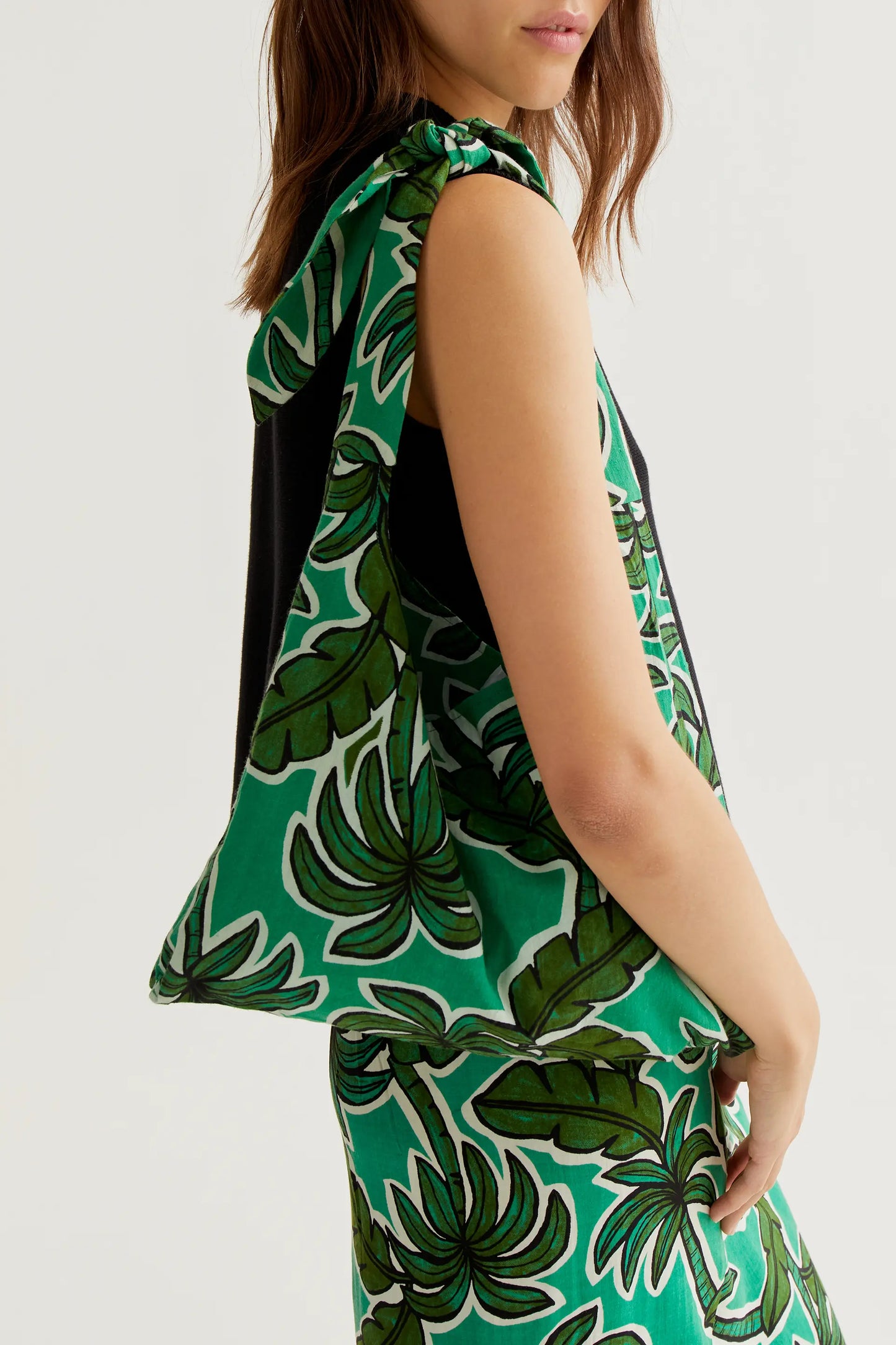 Borsa con stampa di palme