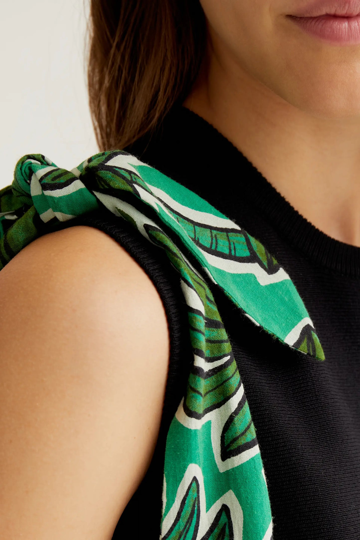 Borsa con stampa di palme