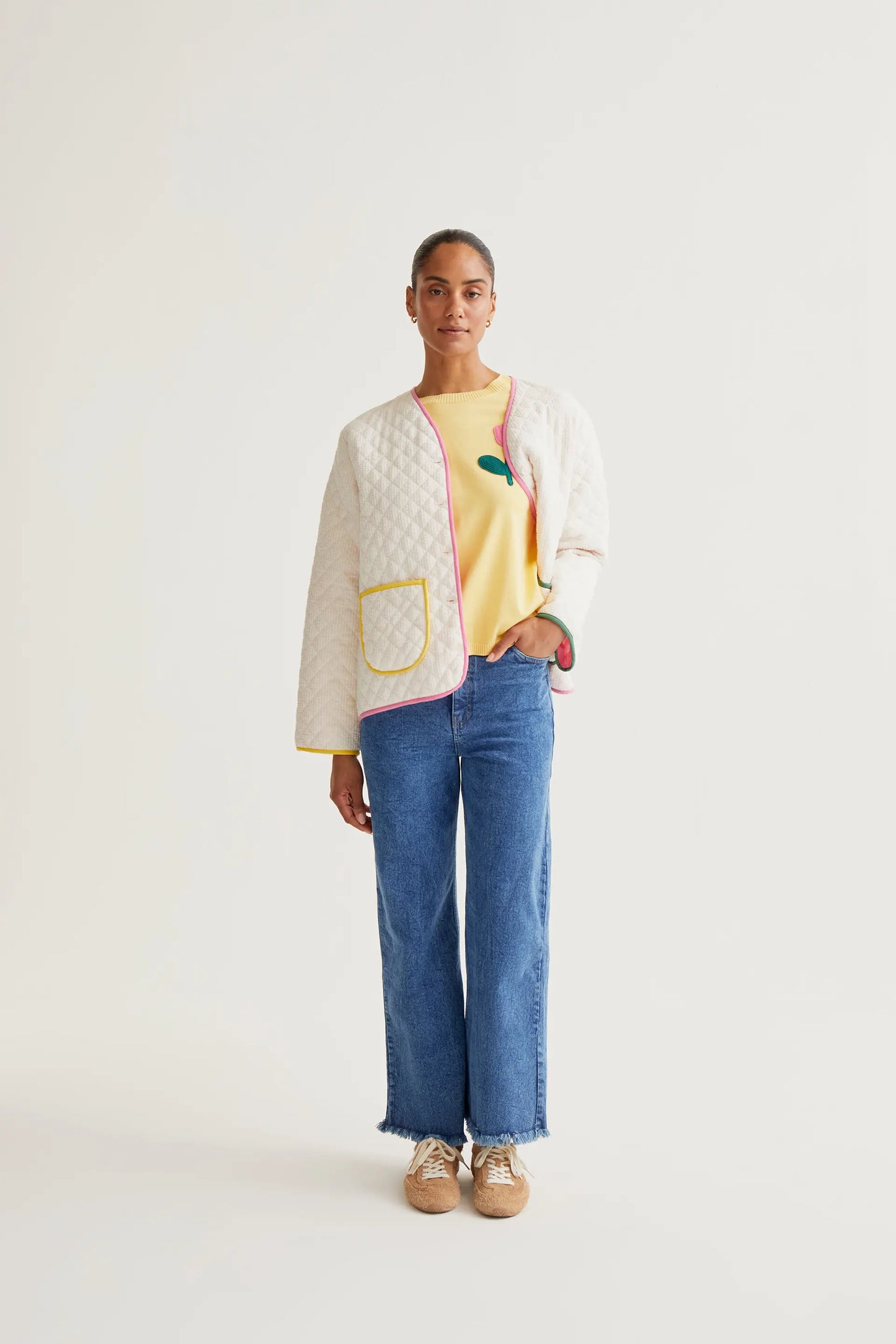 100% cotton off-white jacket