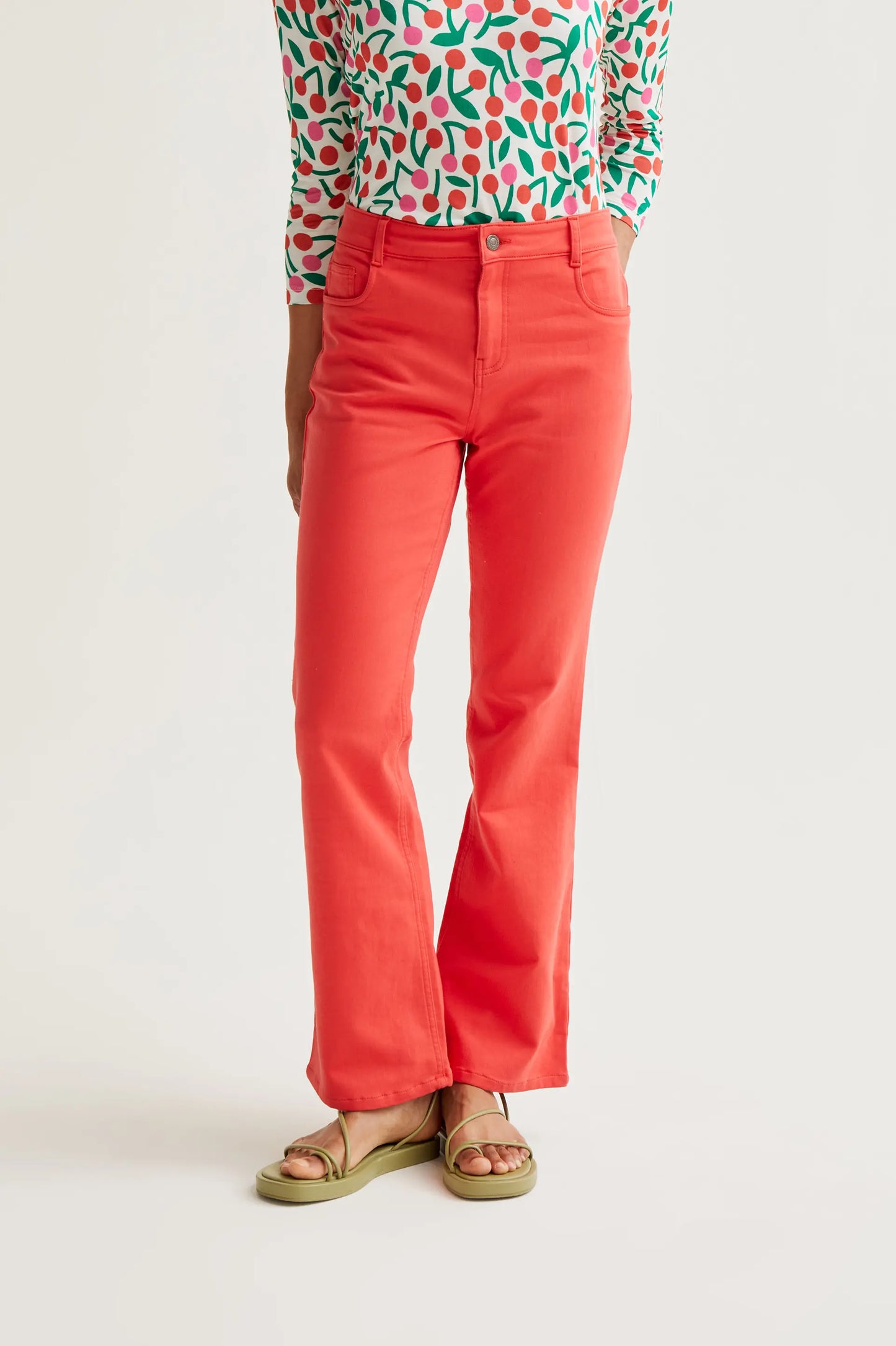 Red jeans