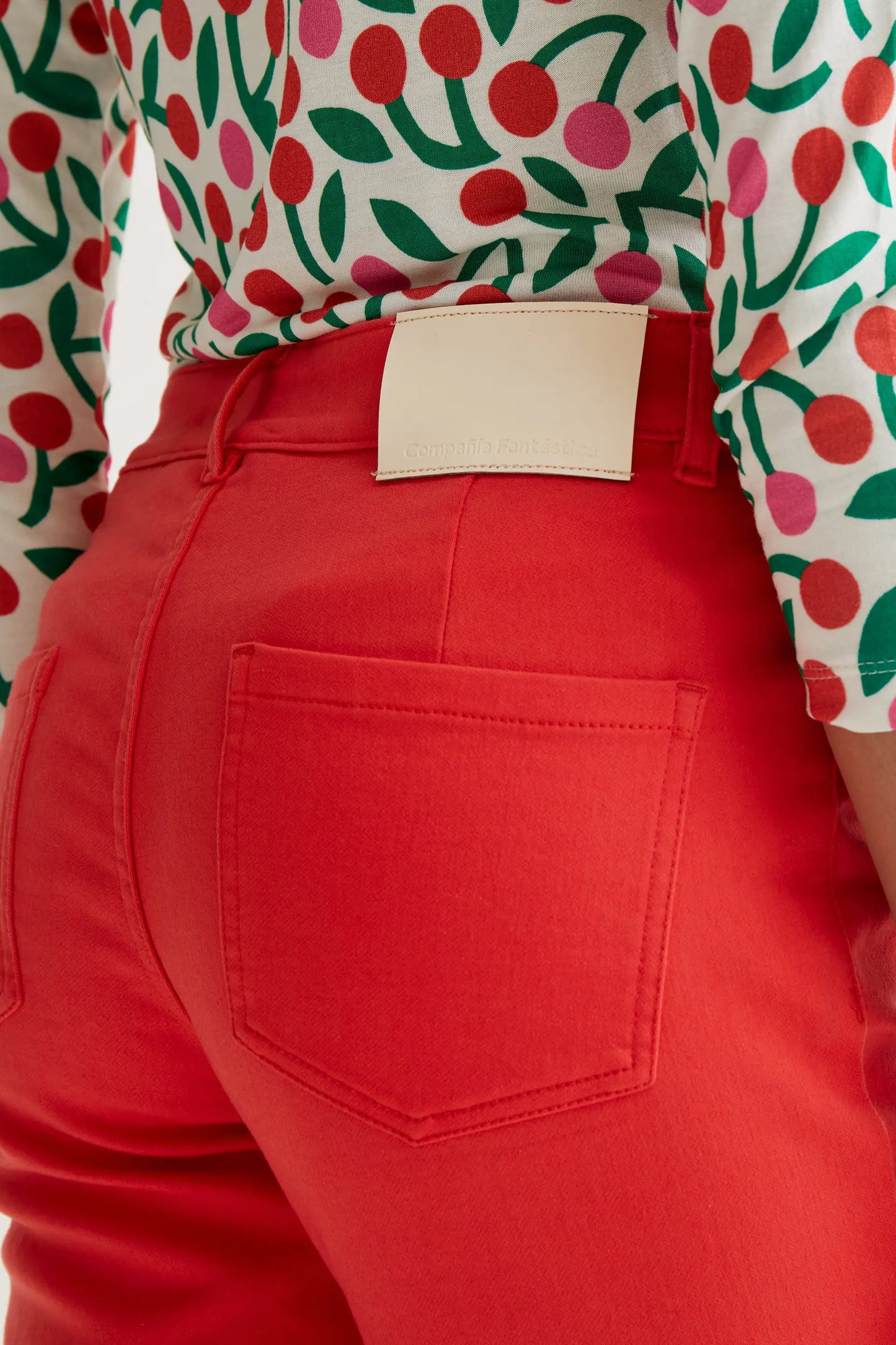 Red jeans