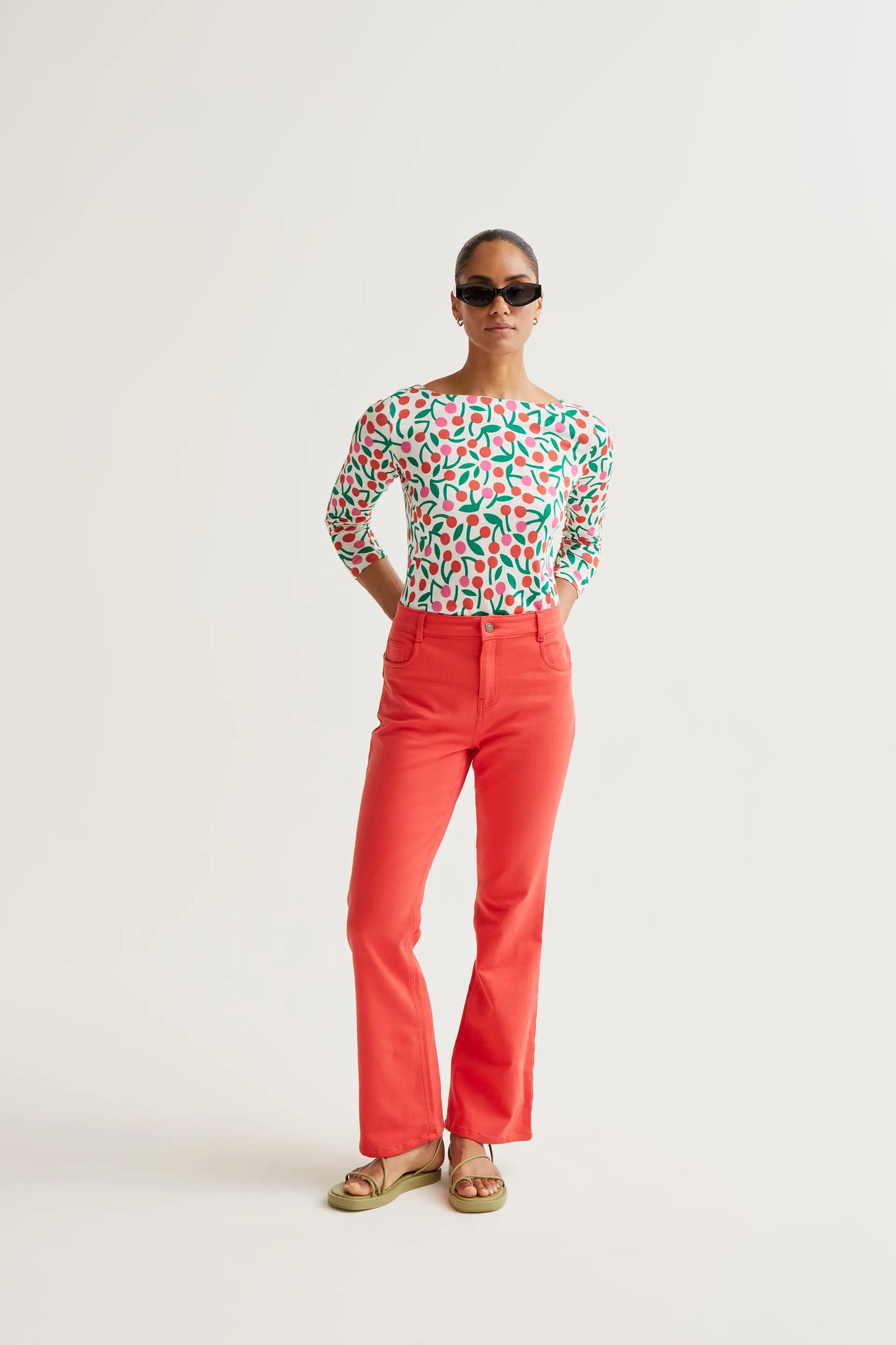 Red jeans