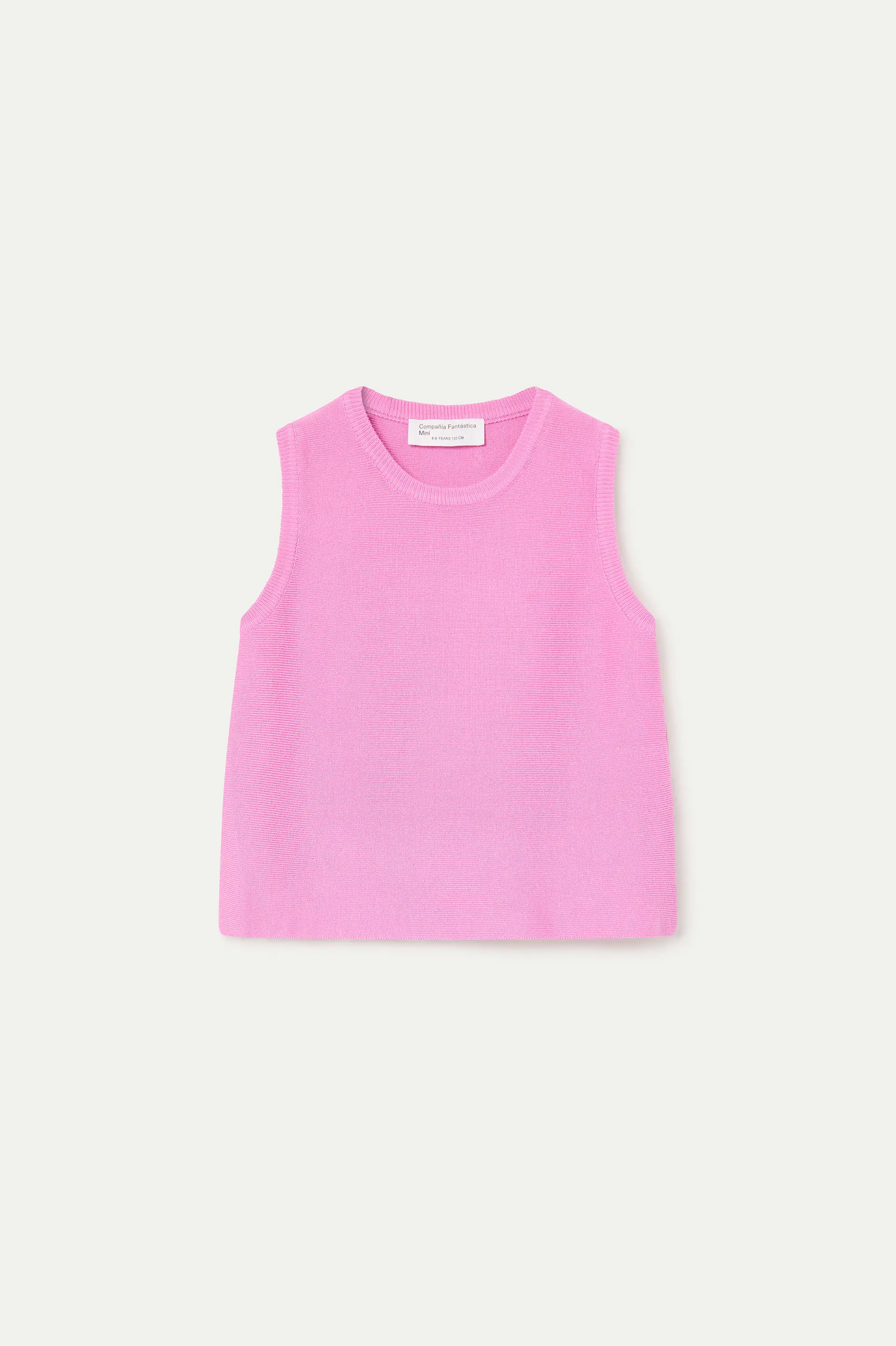 Top in maglia rosa per bambine