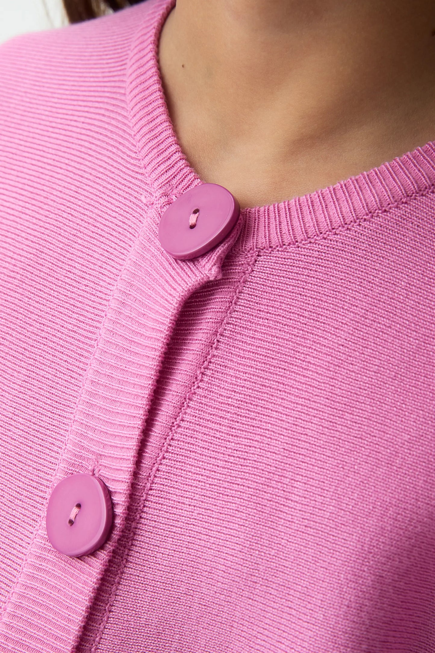 Pink knit cardigan for girls
