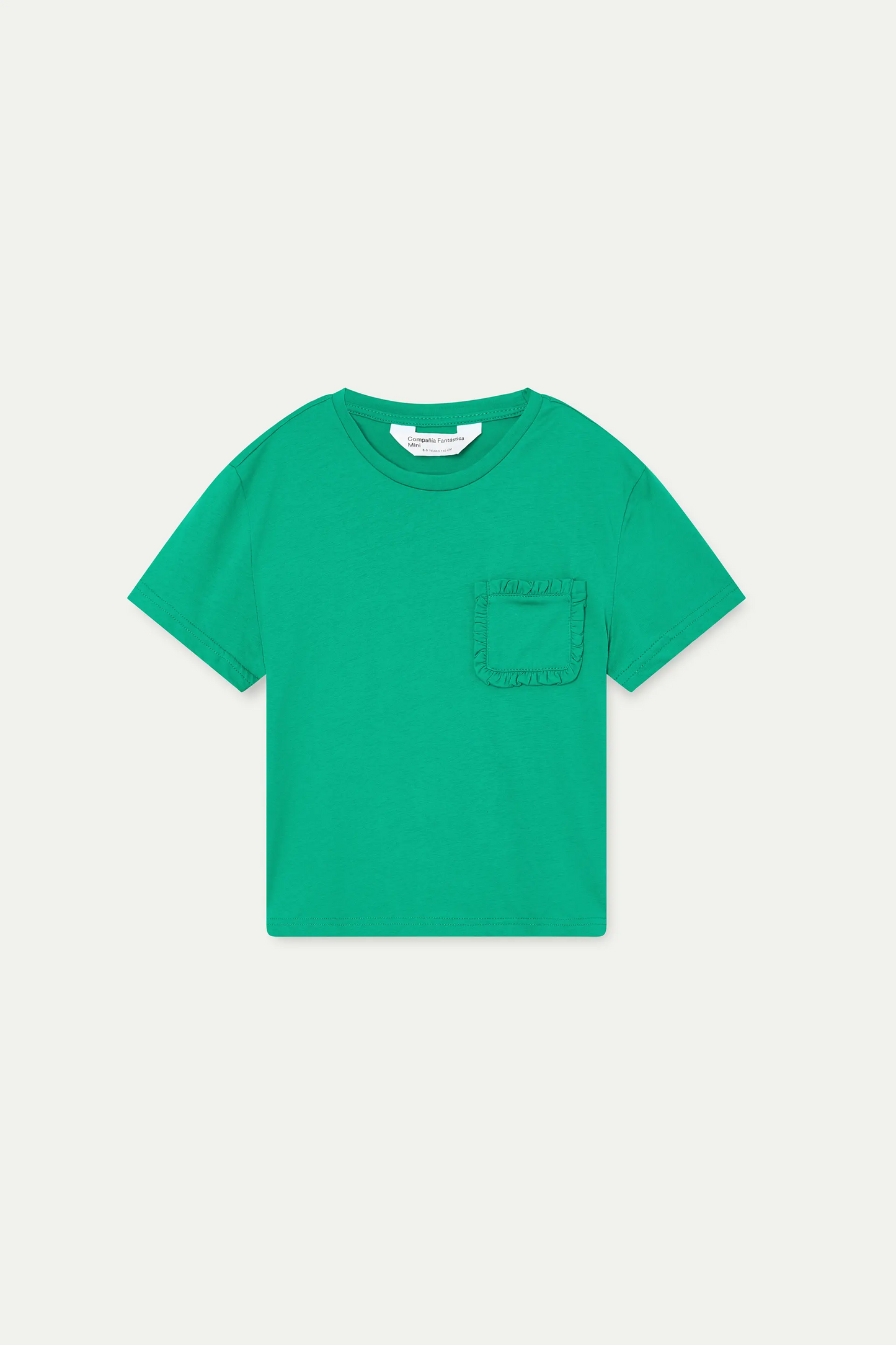 Maglietta verde 100% cotone per bambine