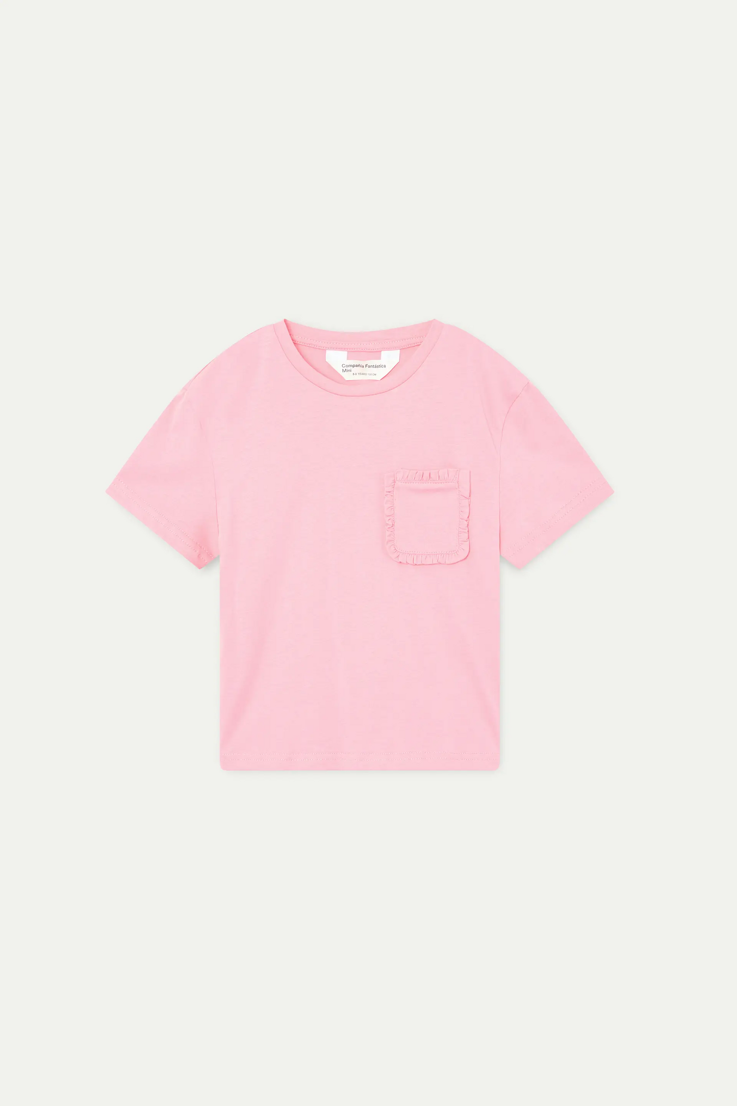 100% cotton pink t-shirt for girls