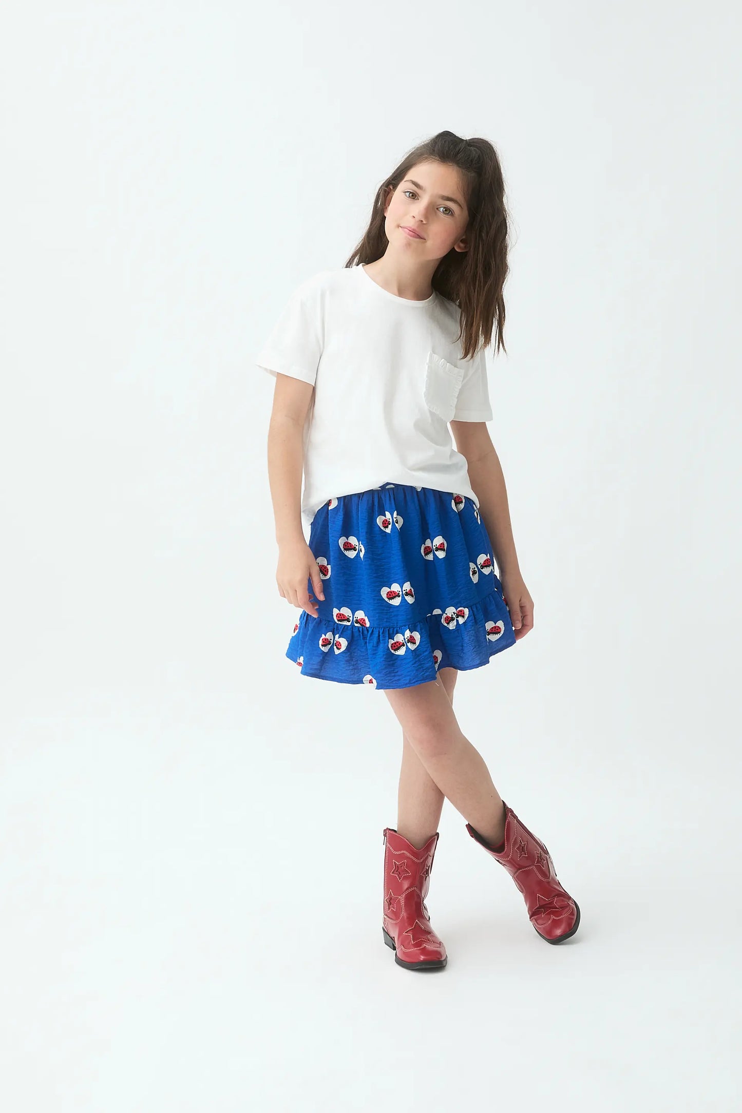 100% cotton white t-shirt for girls