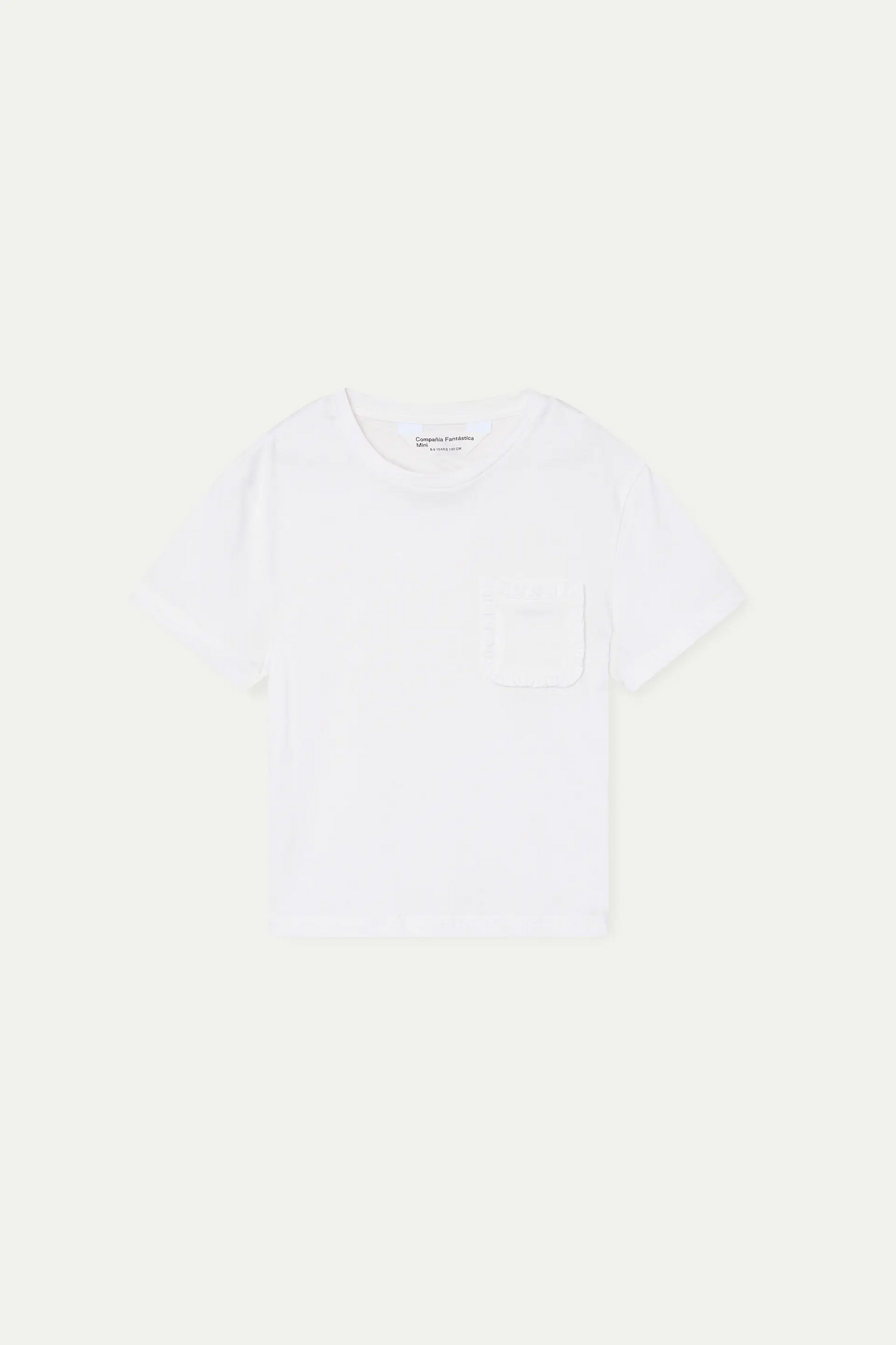100% cotton white t-shirt for girls