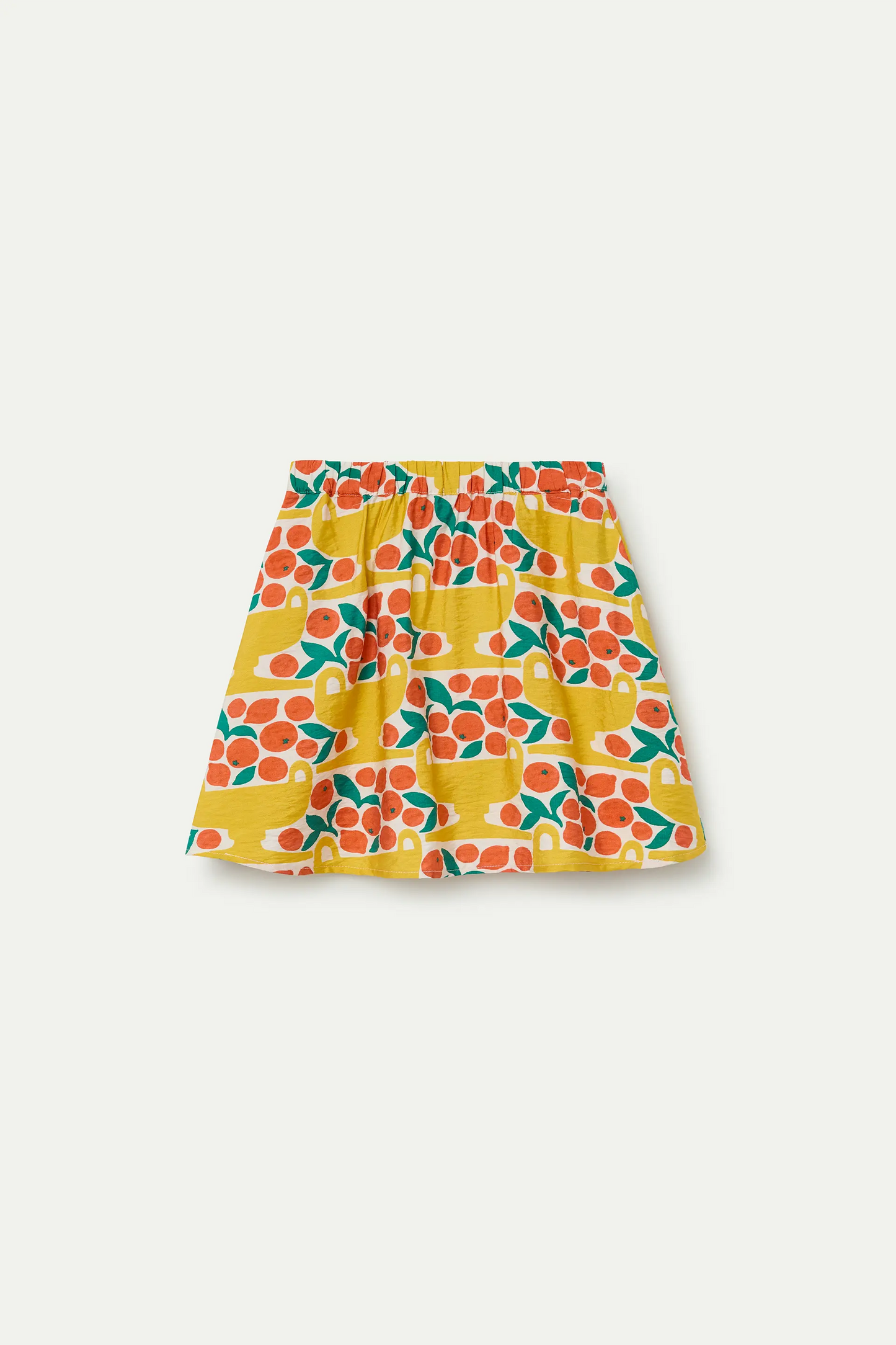 Gonna corta da bambina con stampa Citrus