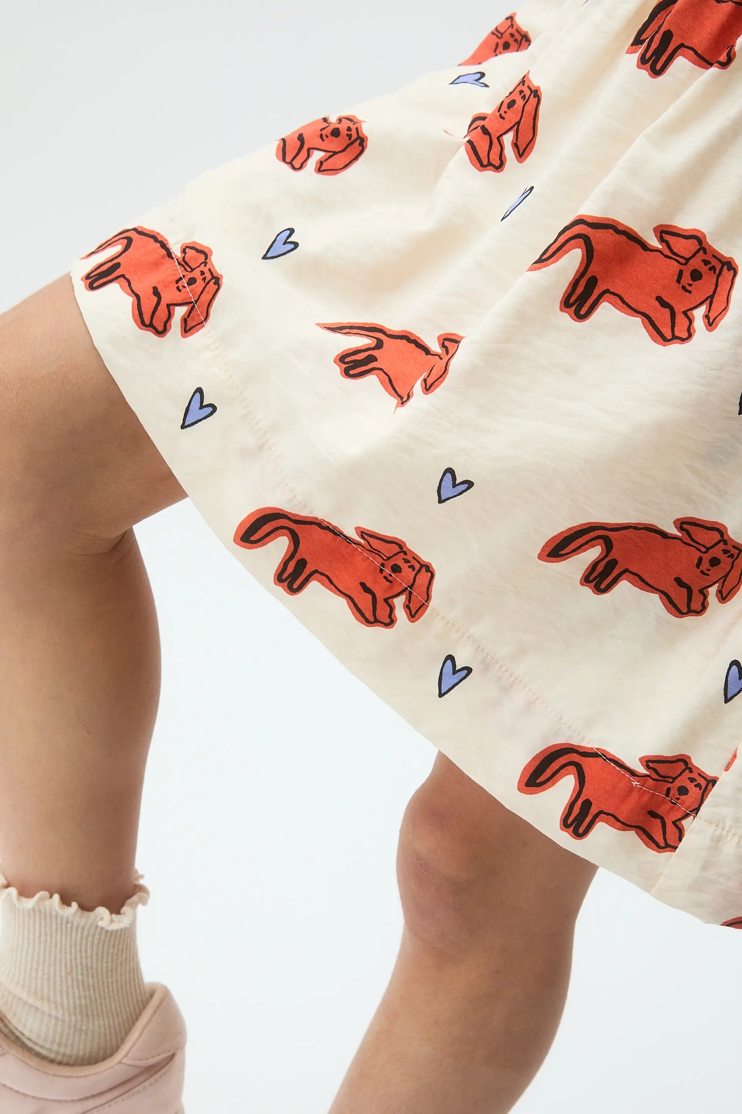 Falda corta de niña con estampado Tochi