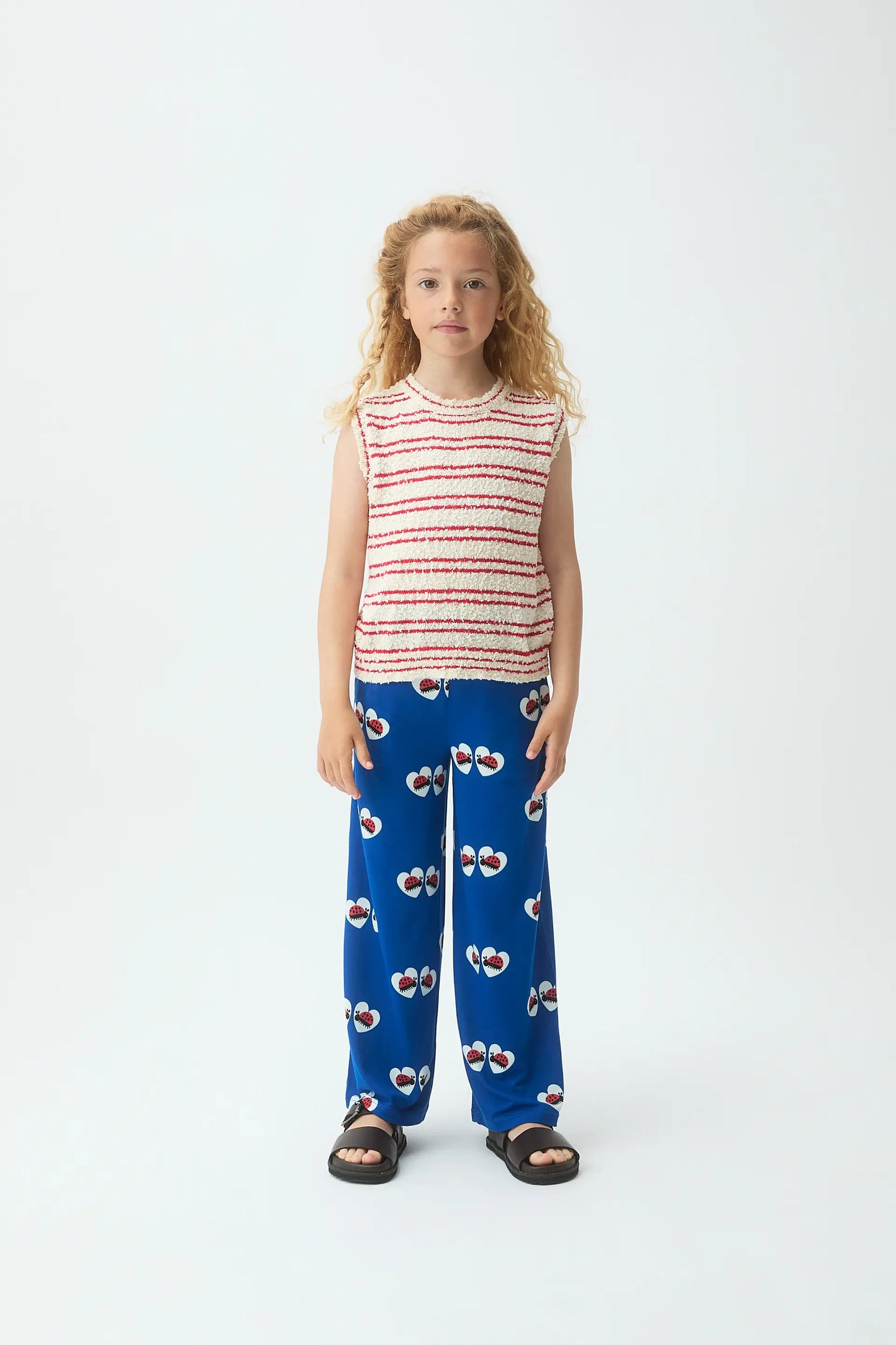 Girl's trousers with ladybug print
