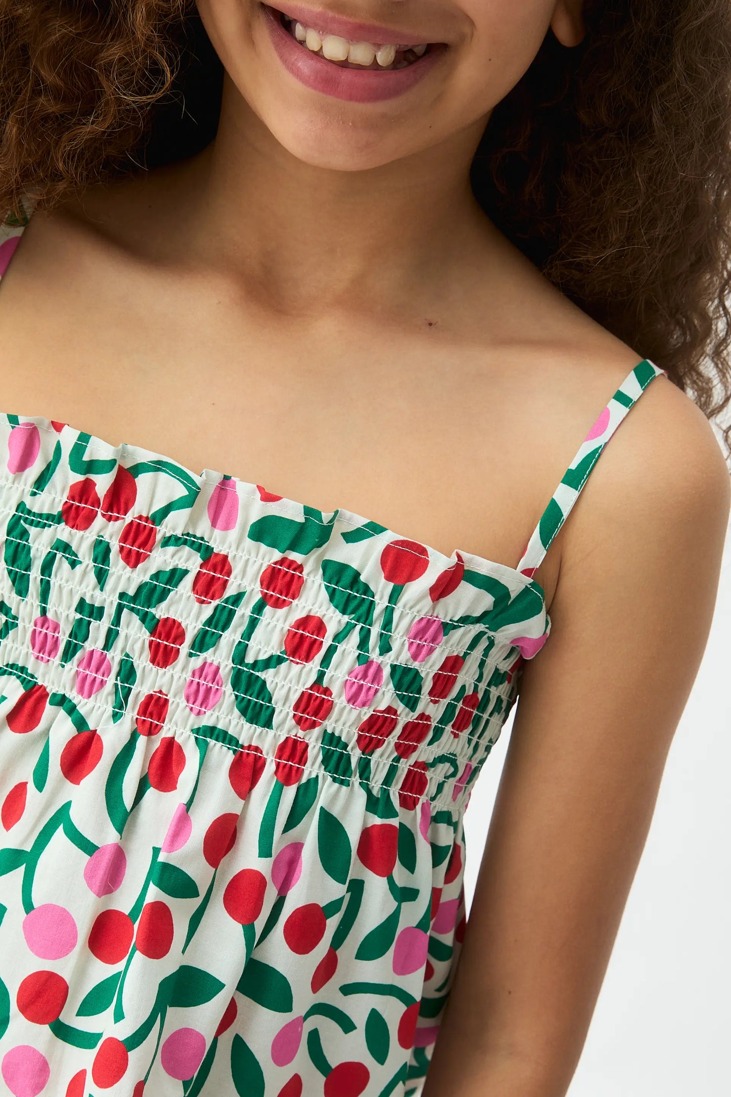 Top de niña con estampado Guinda