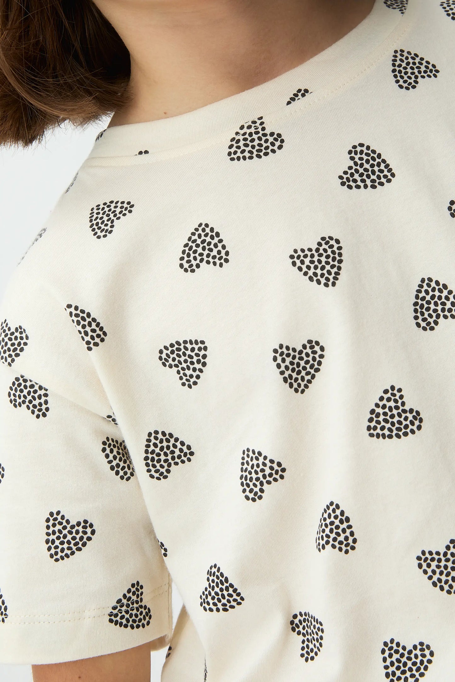 Camiseta de niña con estampado de Ladybug negro
