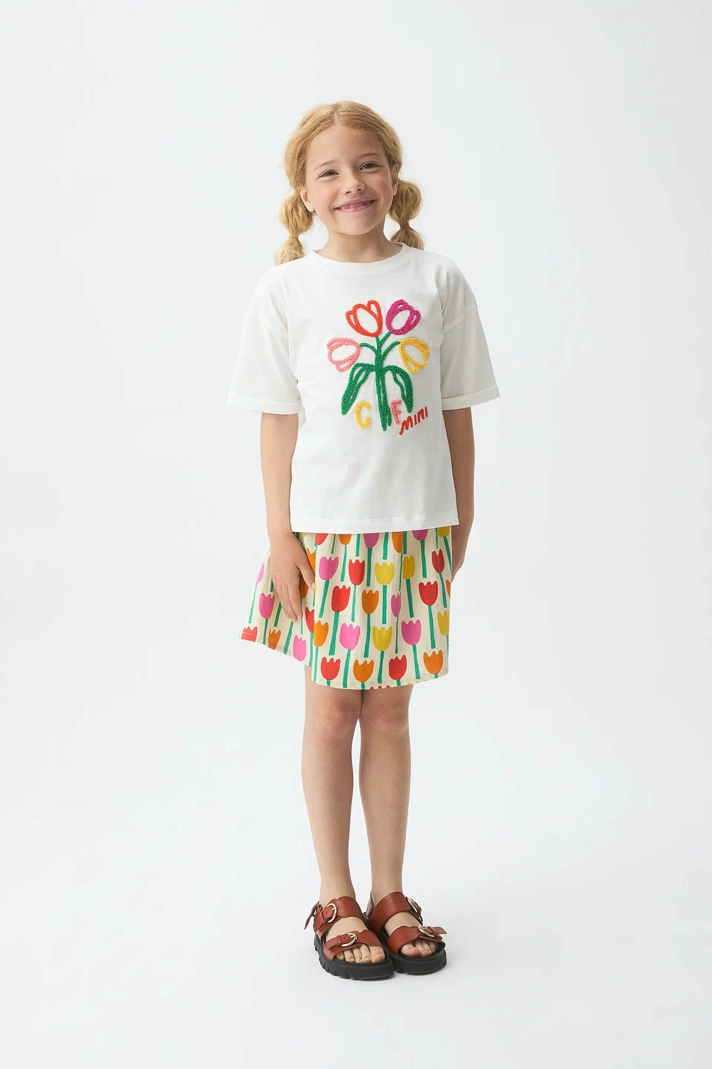 CF Mini Floral Print Girl's T-Shirt