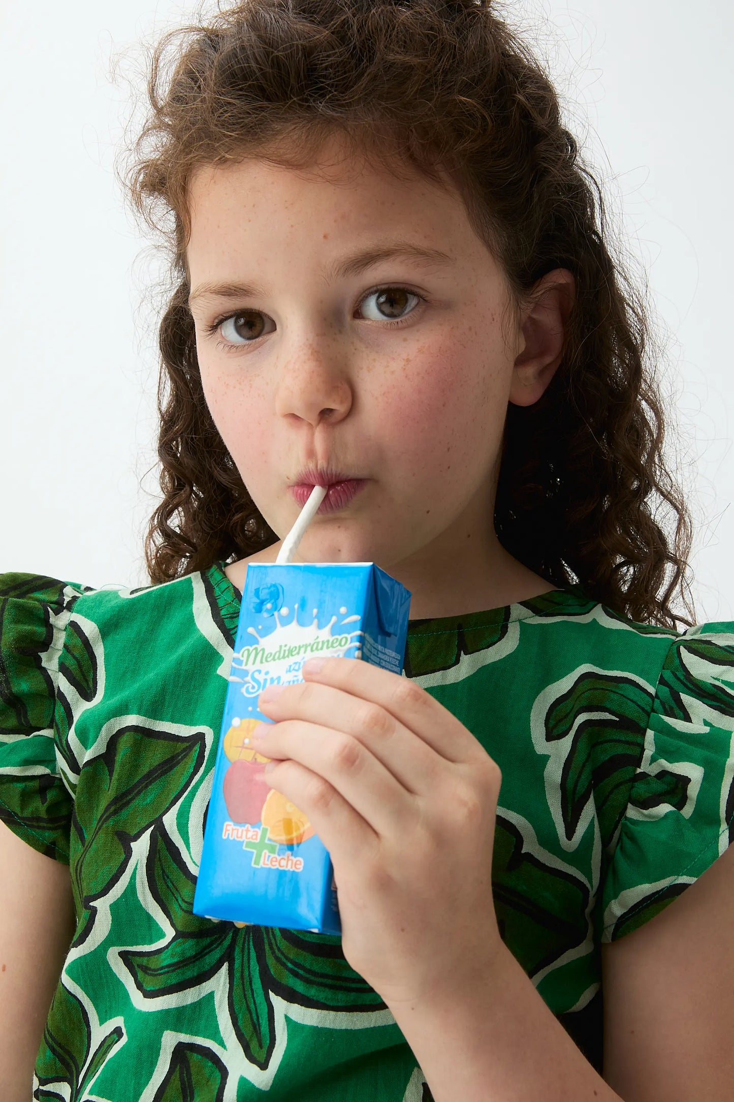 Top da bambina con stampa di palme