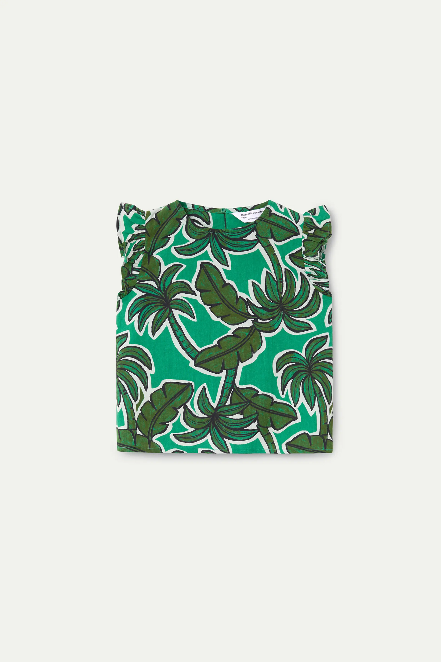 Top da bambina con stampa di palme