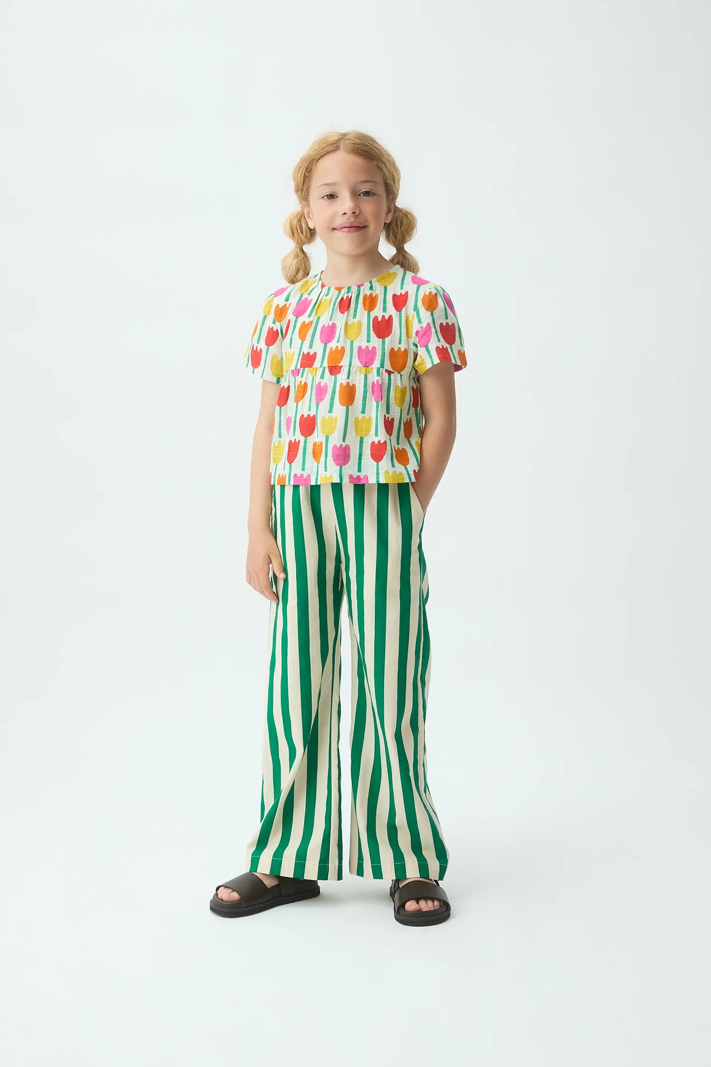 Top de niña con estampado Tulipa