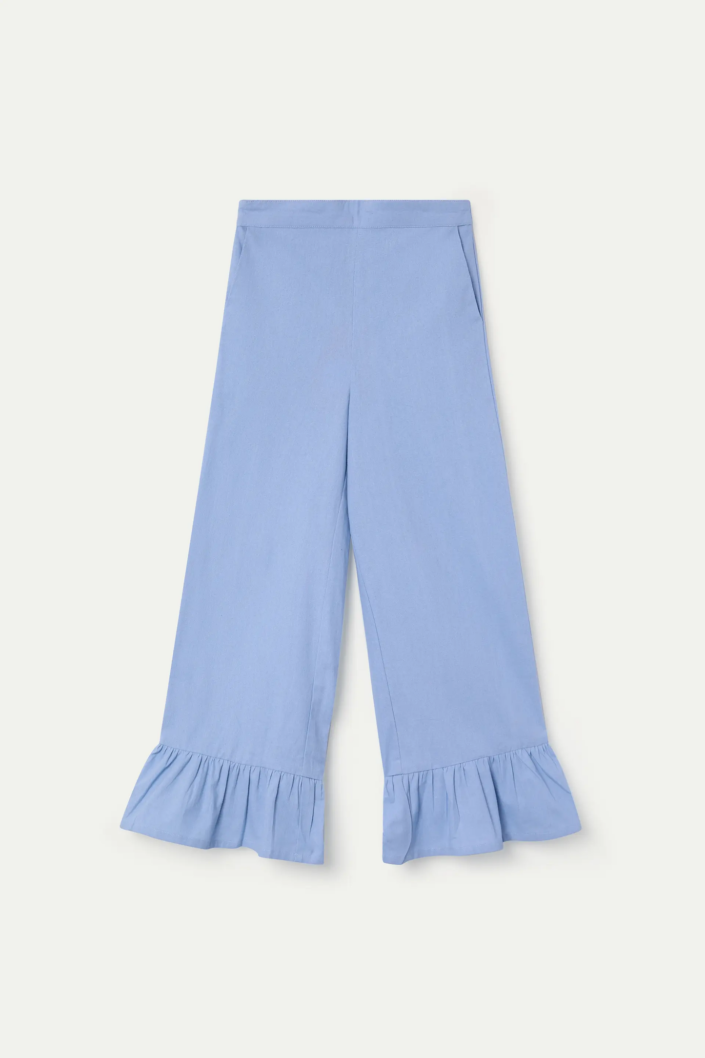 Pantalón de niña 100% algodón azul