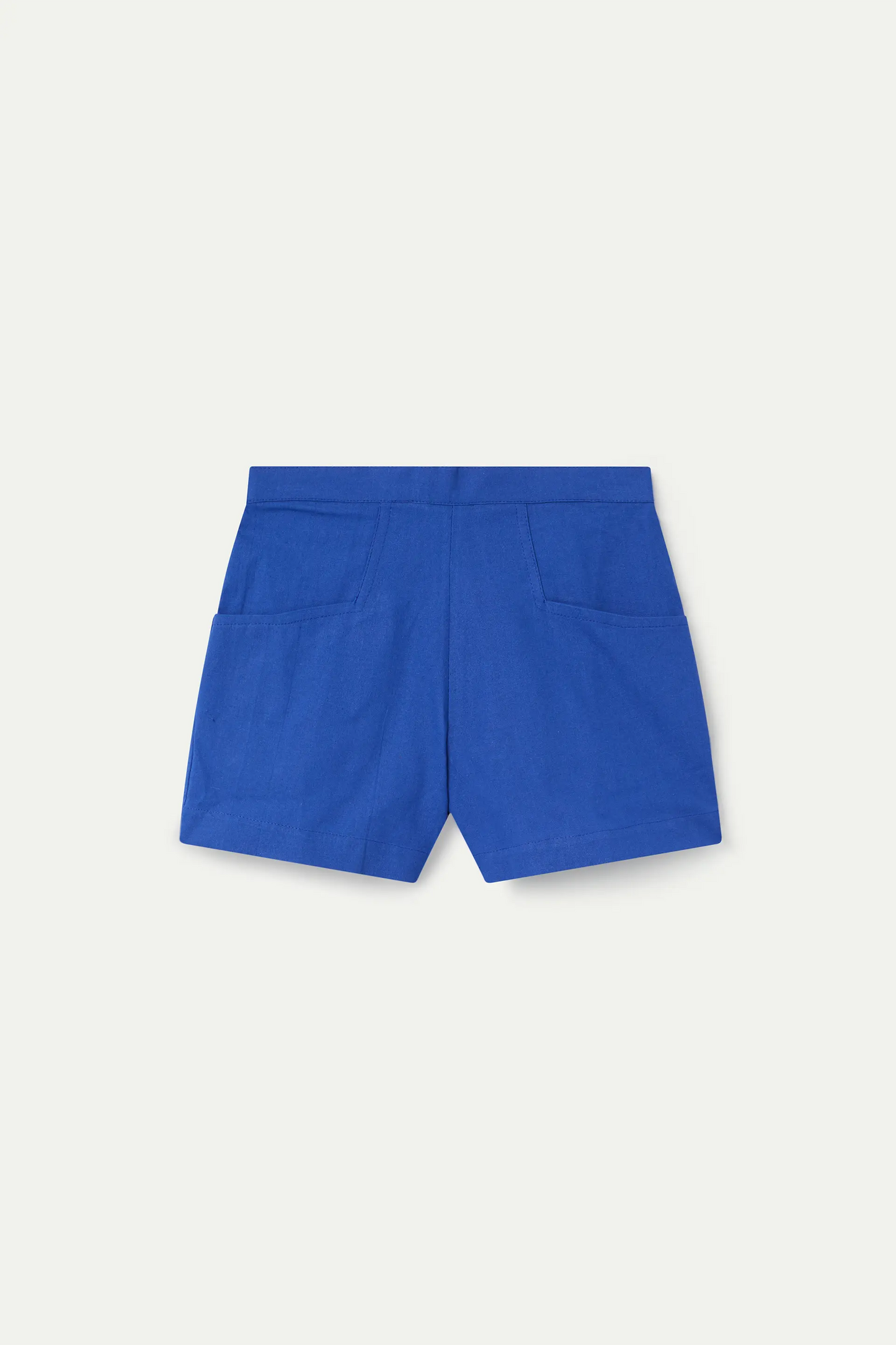 Girls' shorts, 100% cotton, navy blue