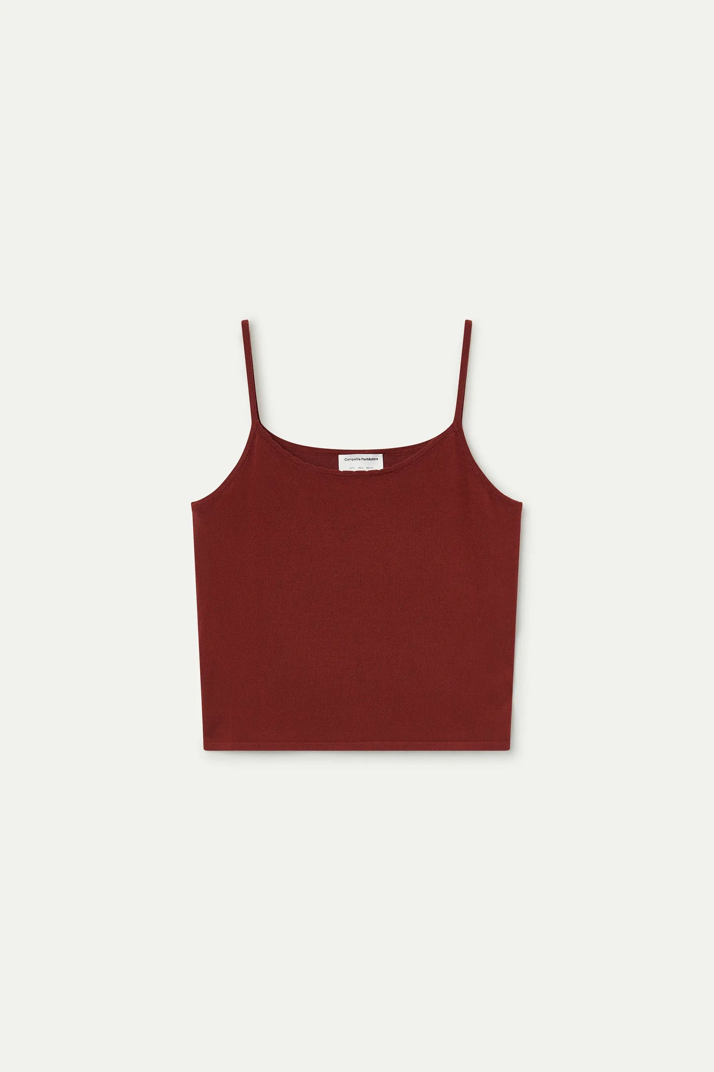 basic brown tank top