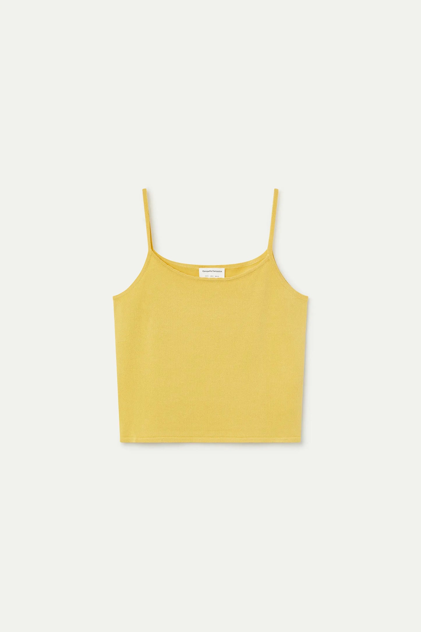 basic yellow tank top