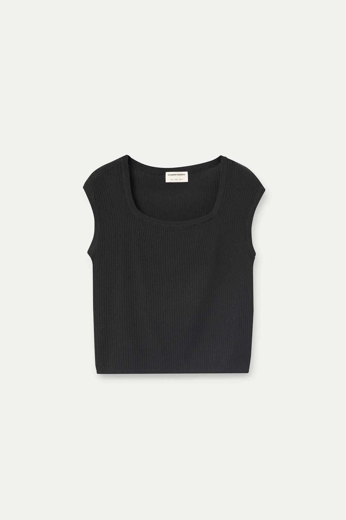 Black knit top