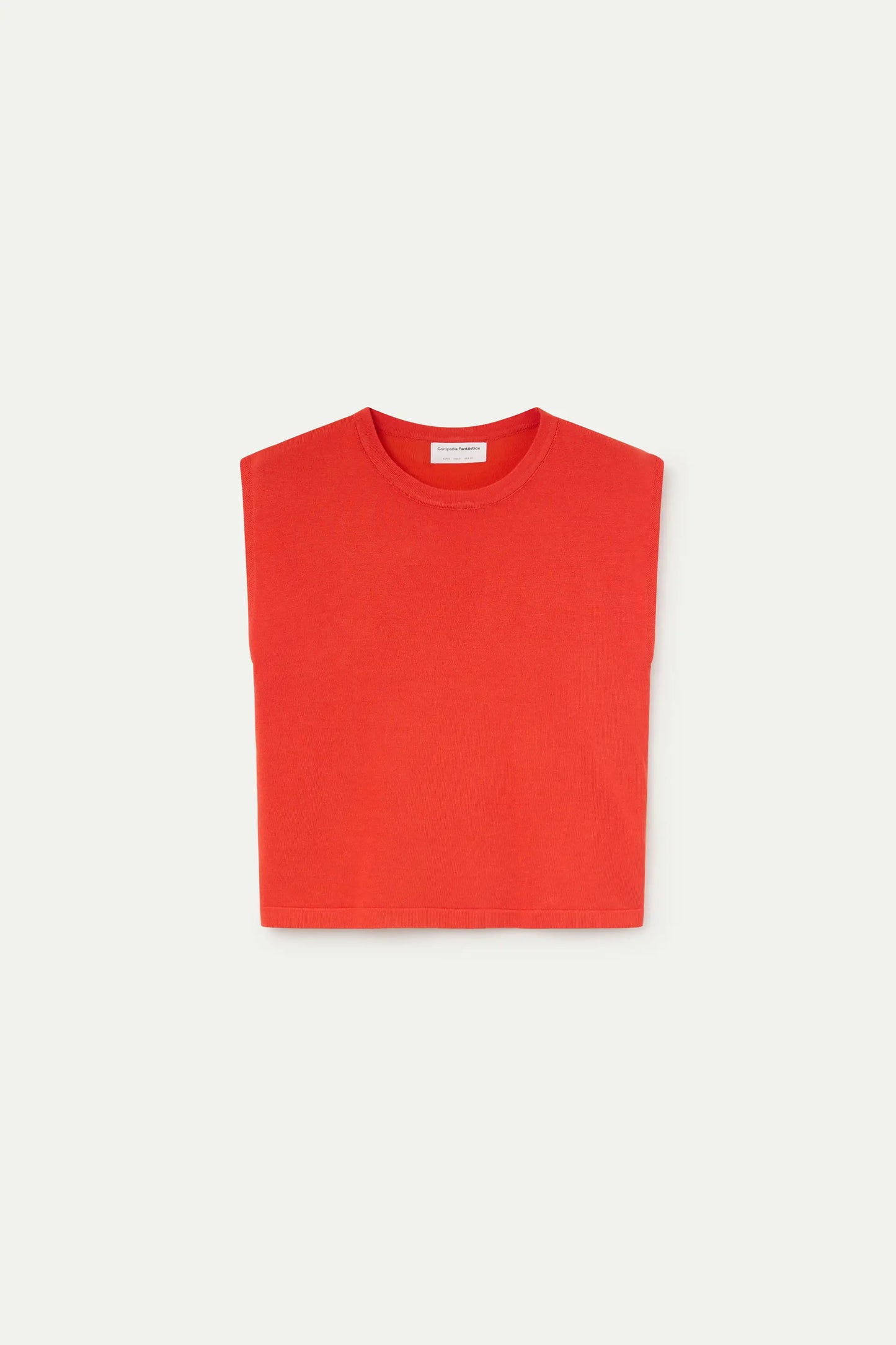 Top de punto suave naranja