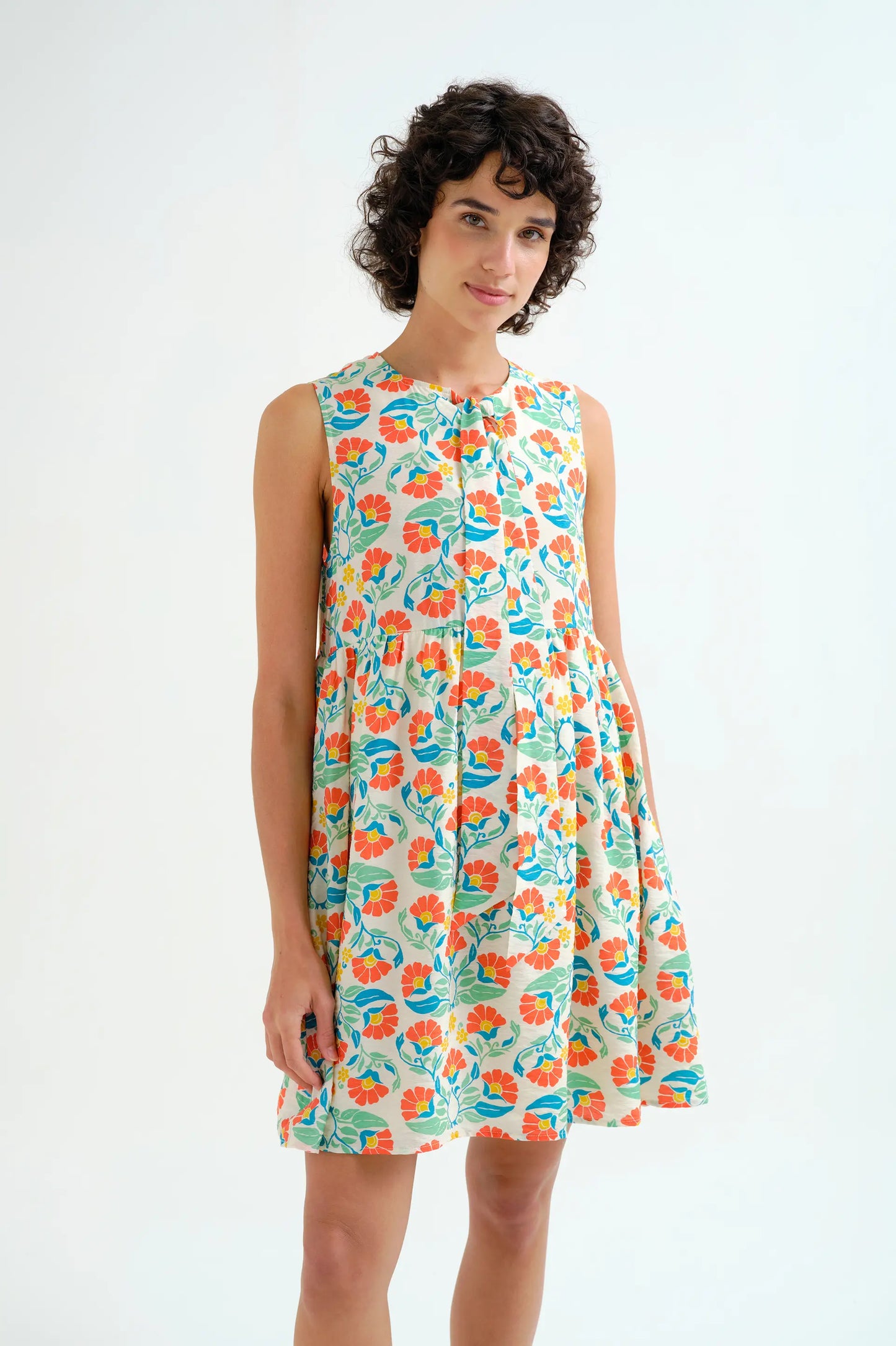 Small Royal print short dress