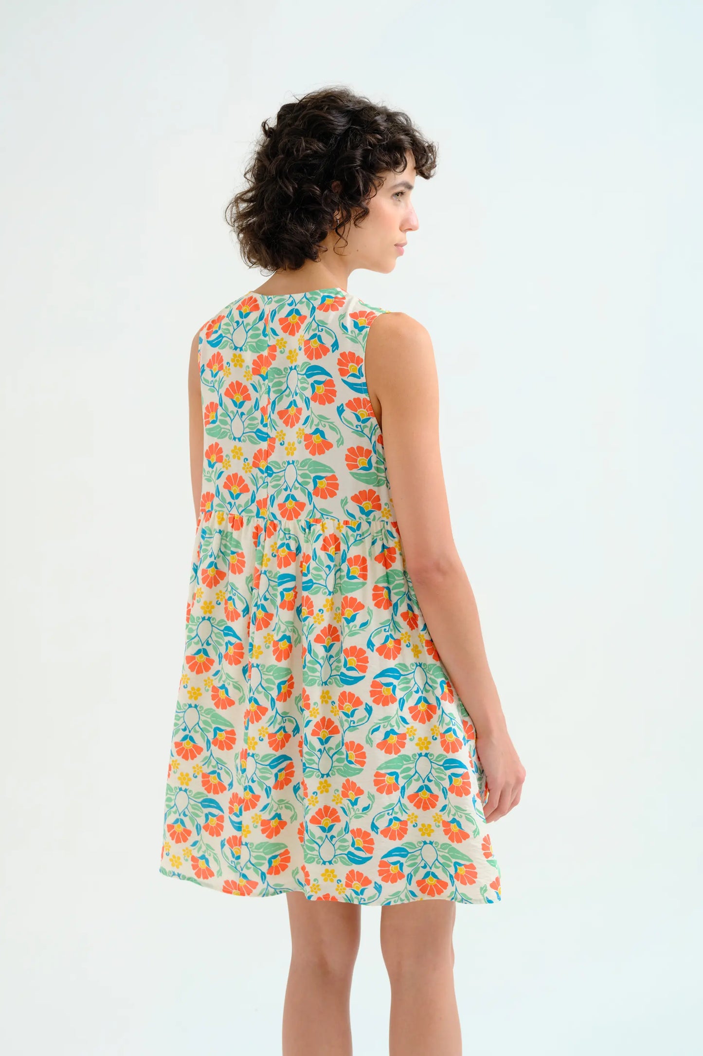 Small Royal print short dress