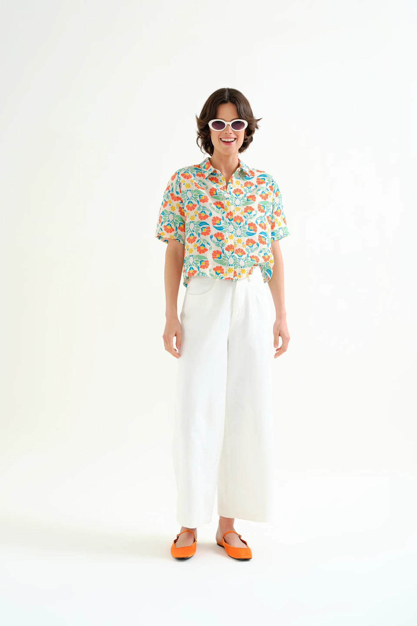 Piccola camicia con stampa Royal