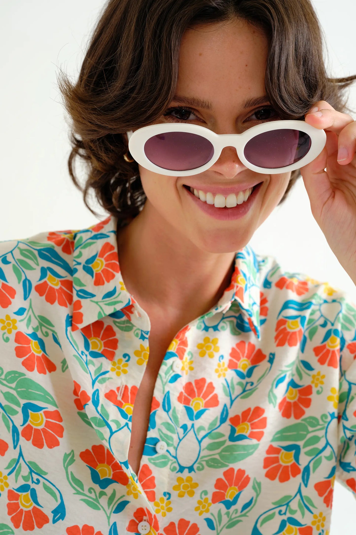 Piccola camicia con stampa Royal
