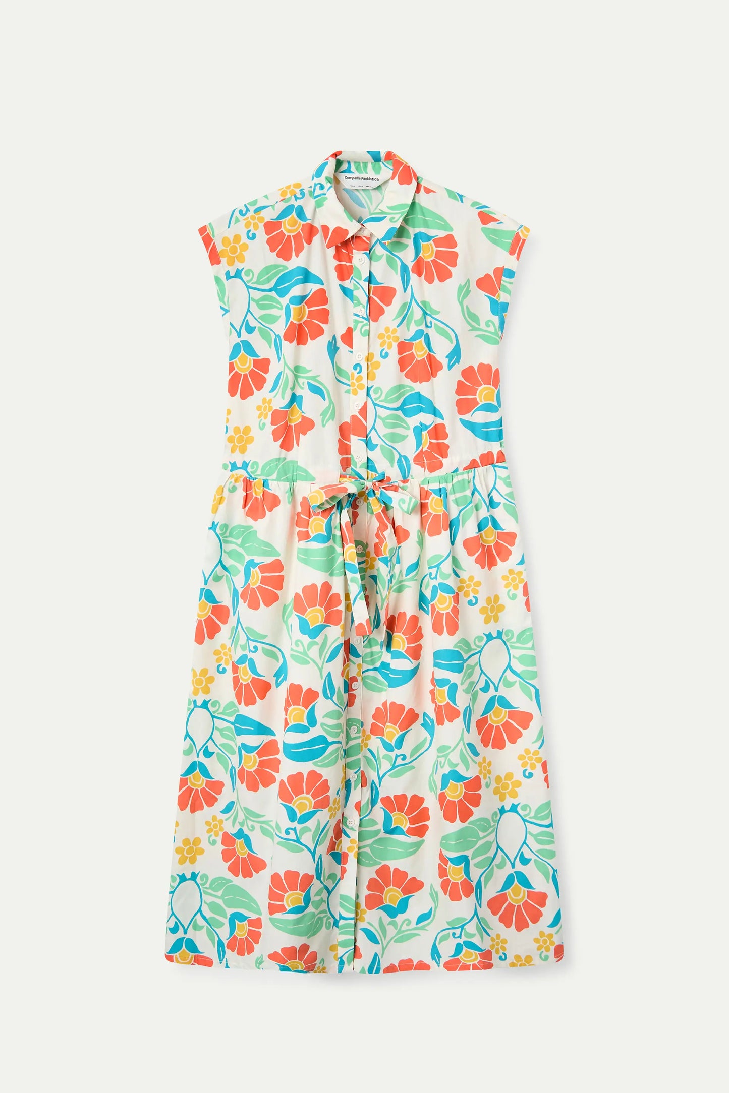 Vestido midi con estampado Big Royal