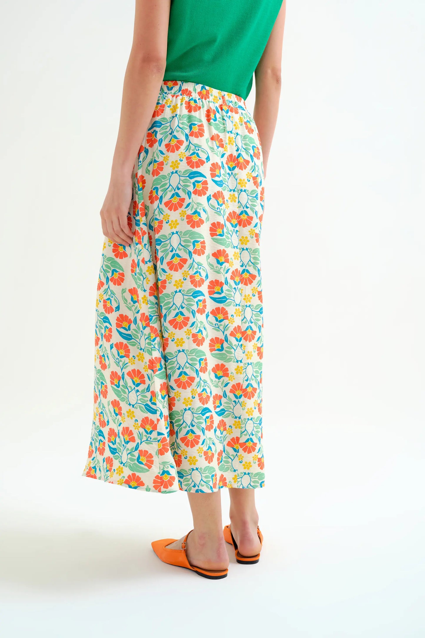 Long skirt with Small Royal print