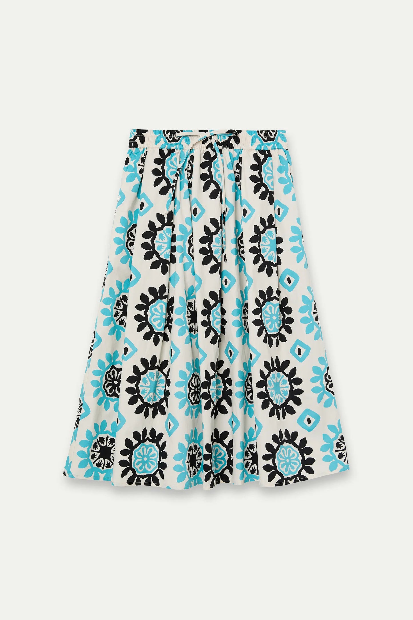 Falda midi con estampado Waterfall