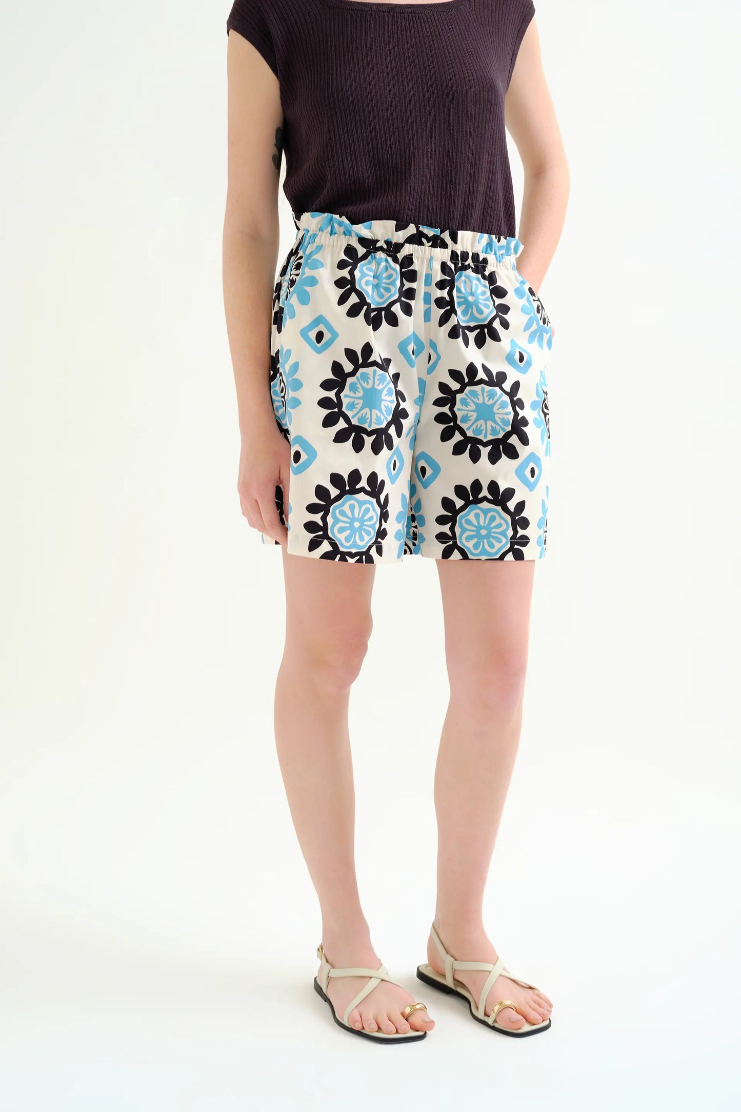 Waterfall print shorts