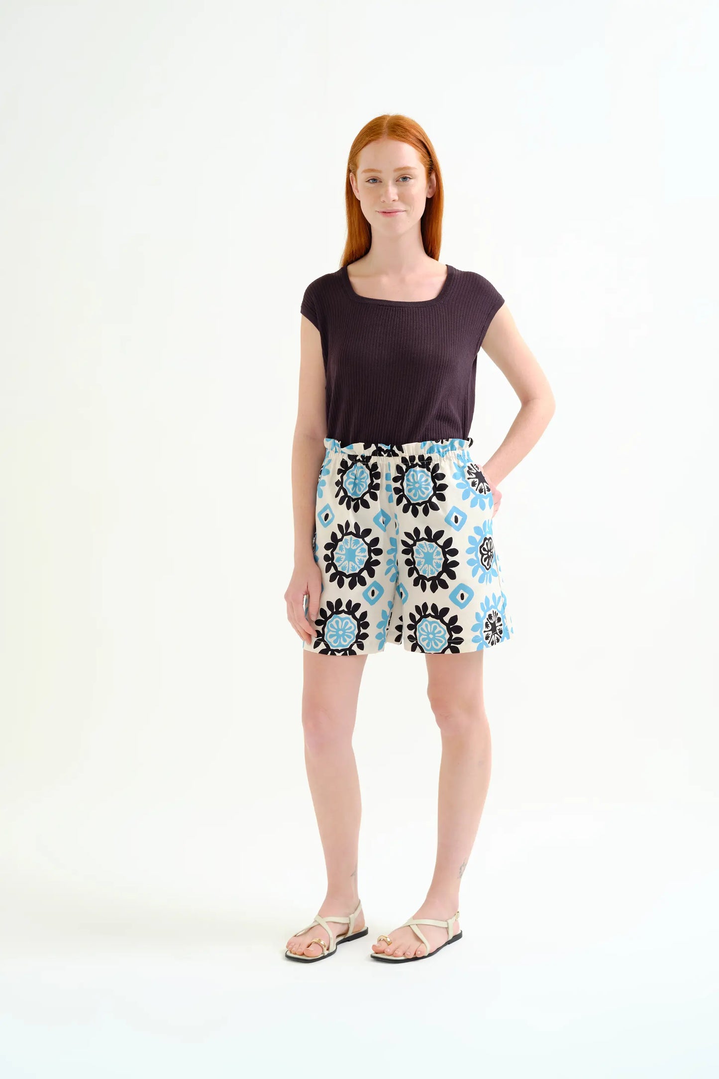 Waterfall print shorts