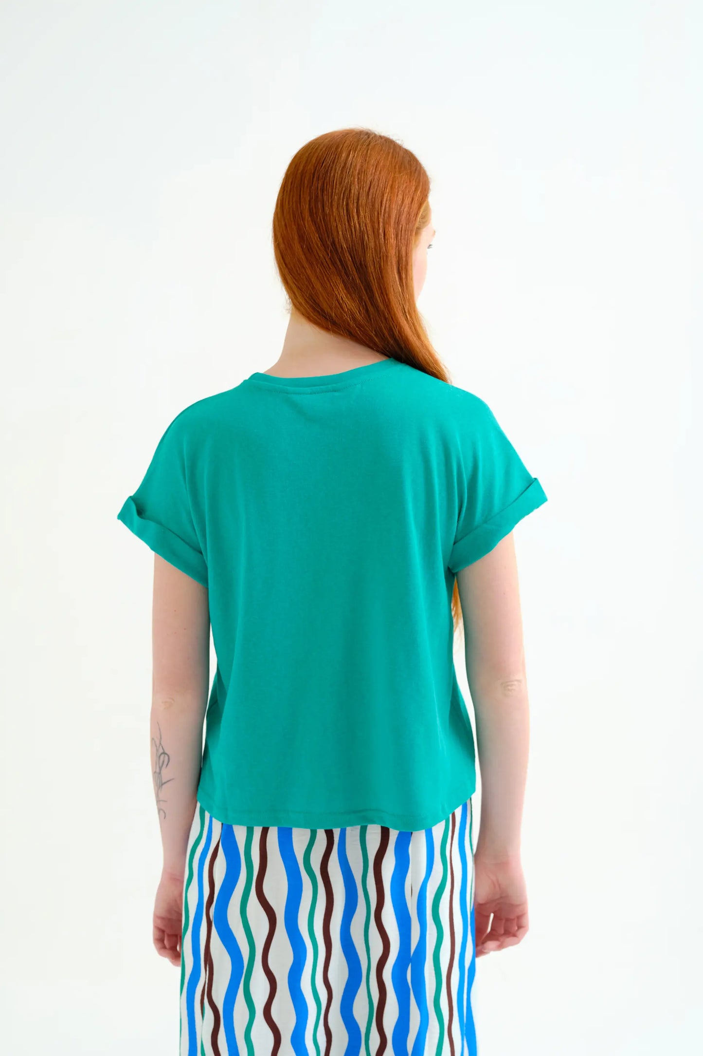 Camiseta básica verde