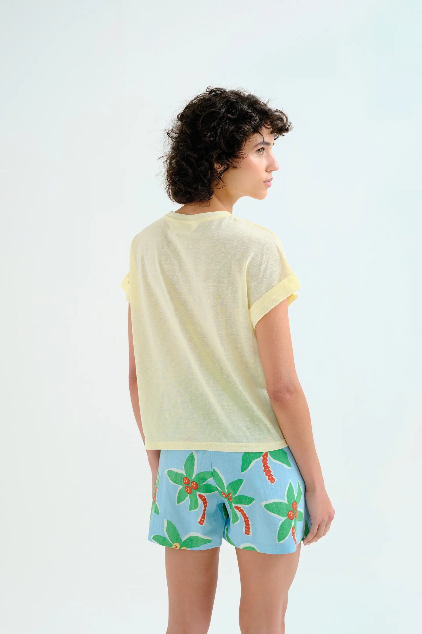 basic yellow t-shirt