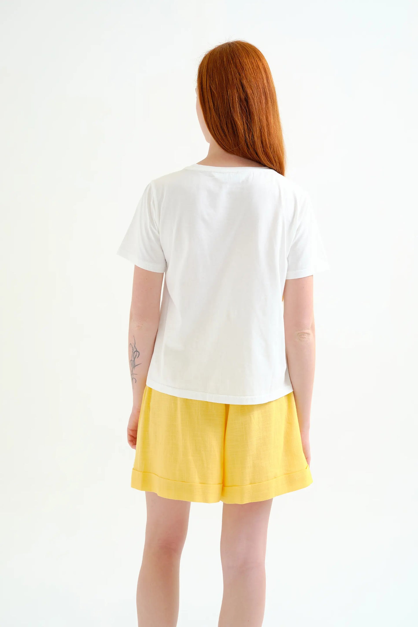 T-shirt 100% cotone con palma ricamata