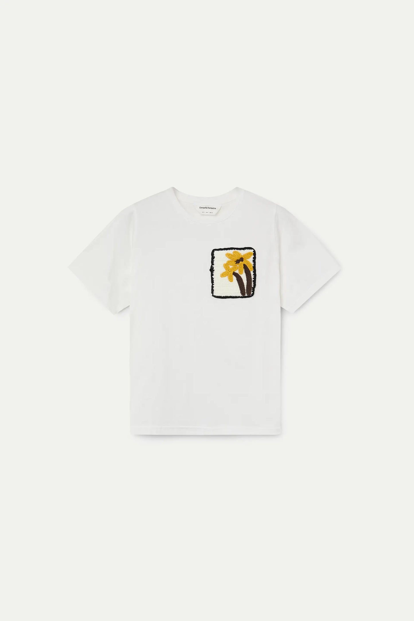 T-shirt 100% cotone con palma ricamata