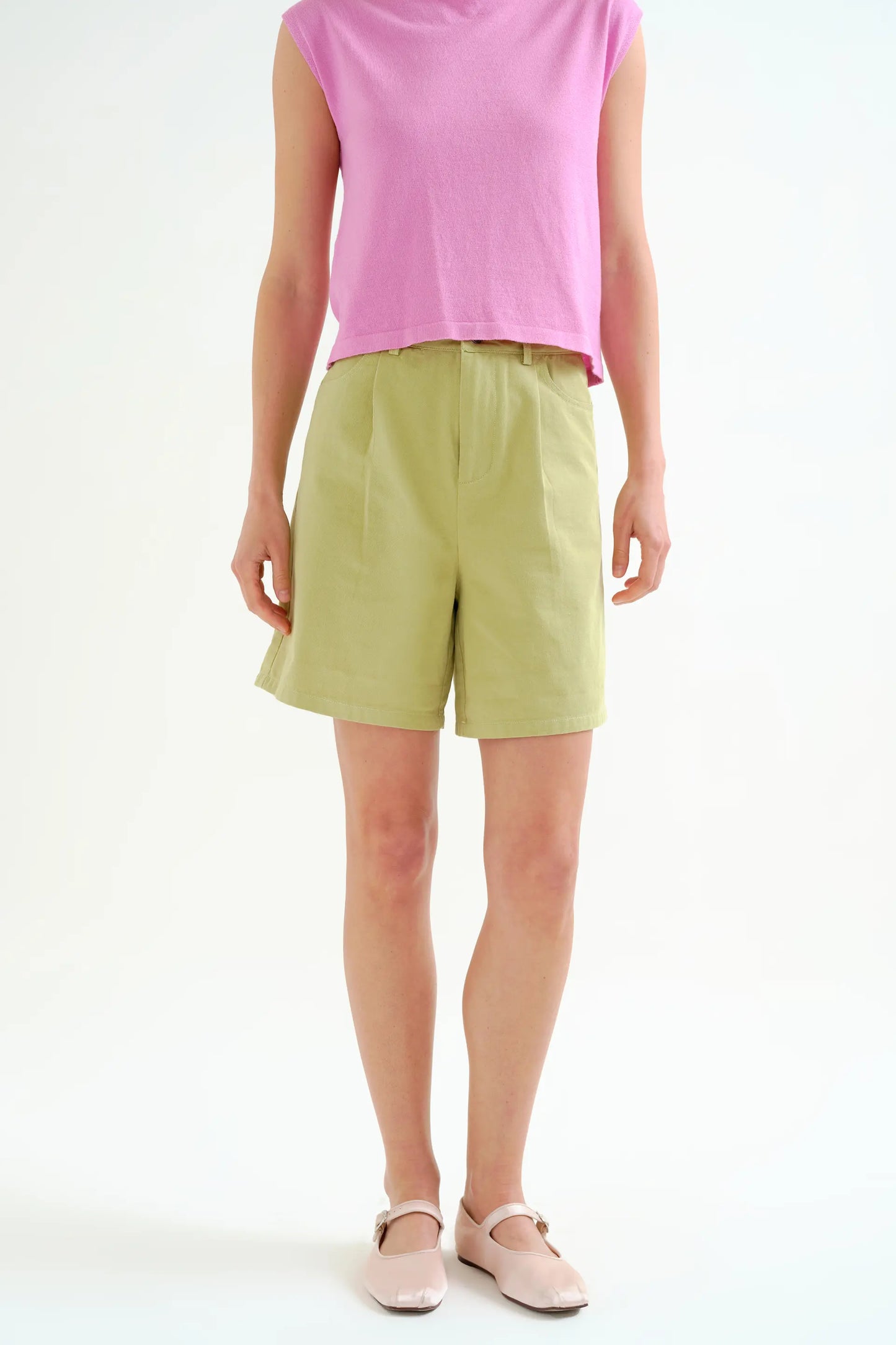 Pantaloncini verdi, 100% cotone