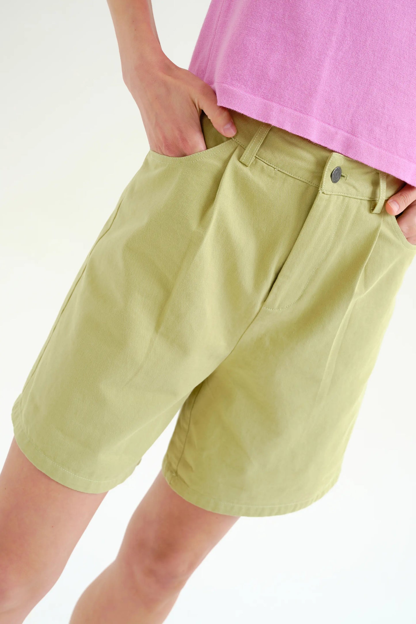 Pantaloncini verdi, 100% cotone