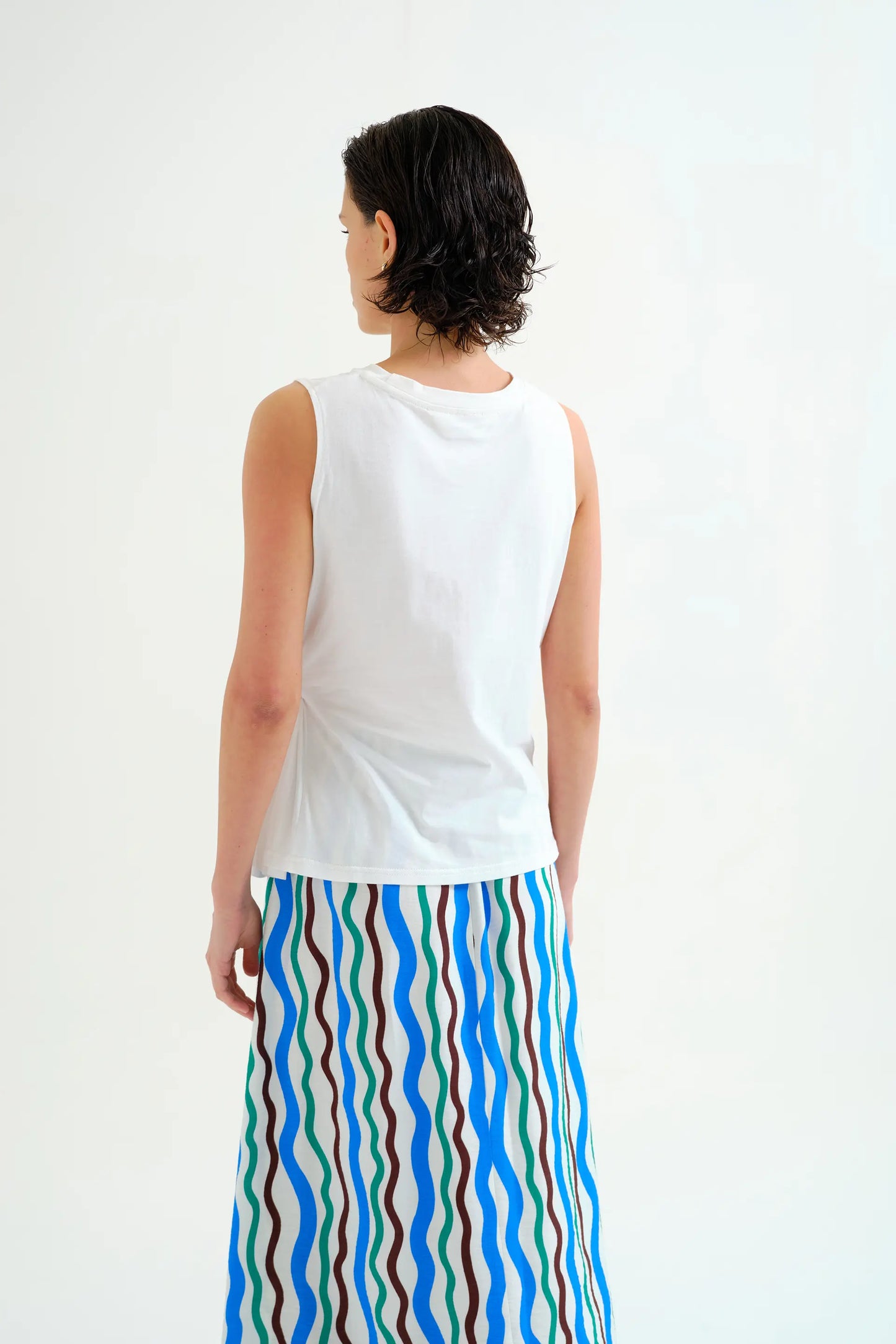 100% cotton white shirt with draped detail