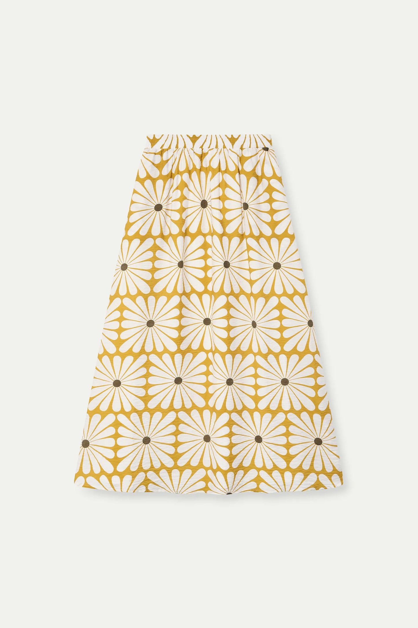 Gonna lunga con stampa Olive Flower