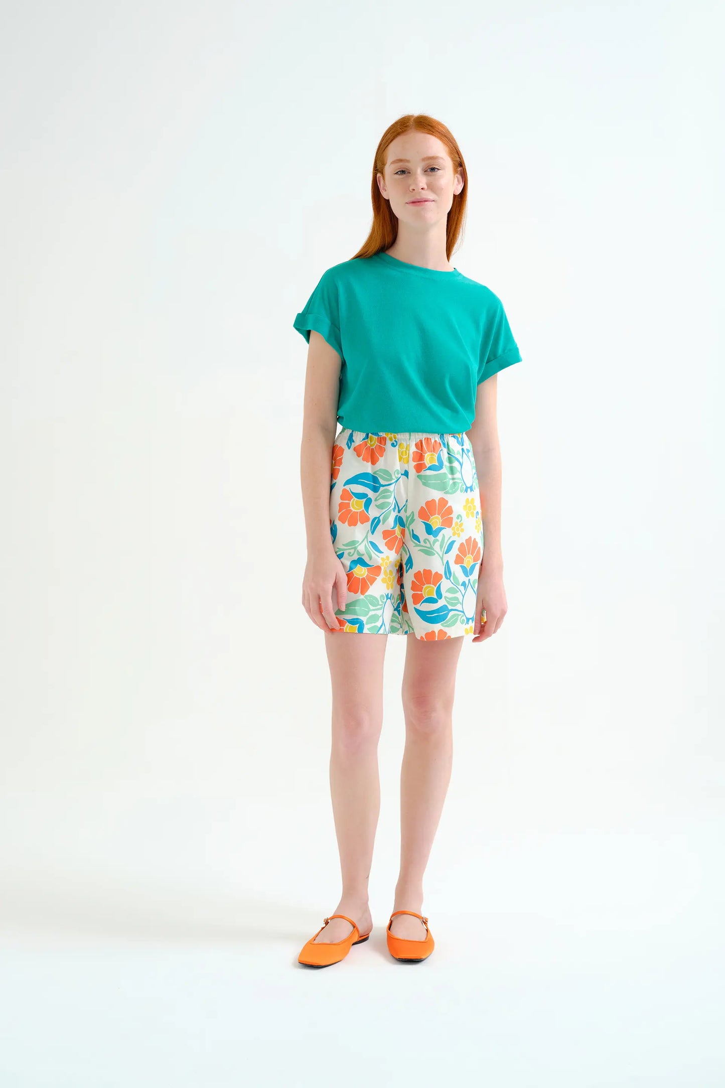 100% cotton shorts with Big Royal print